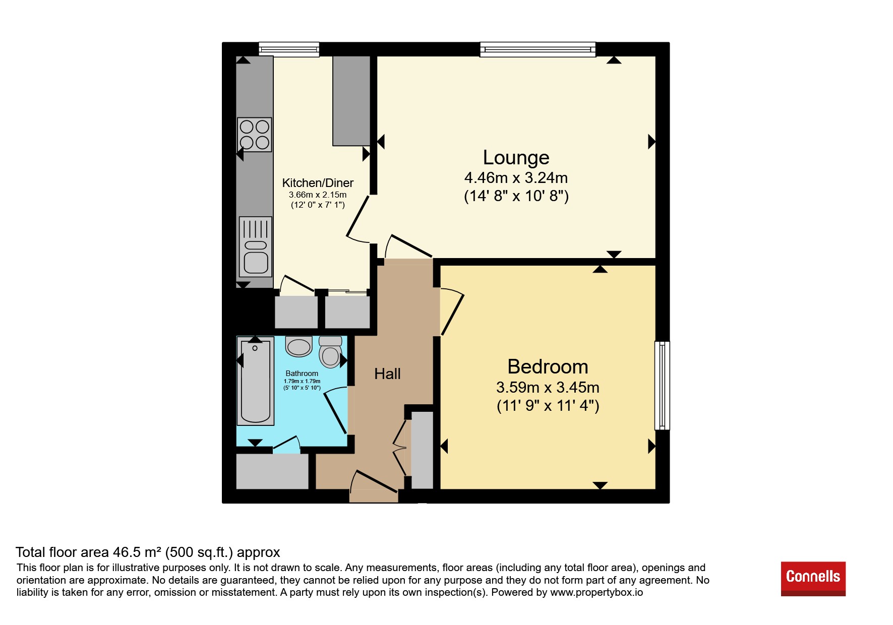 Flat 14, Courtney, St. Cecilia Close, Kidderminster floorplan