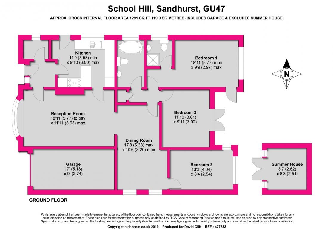 3 Bedrooms Bungalow for sale in School Hill, Little Sandhurst GU47