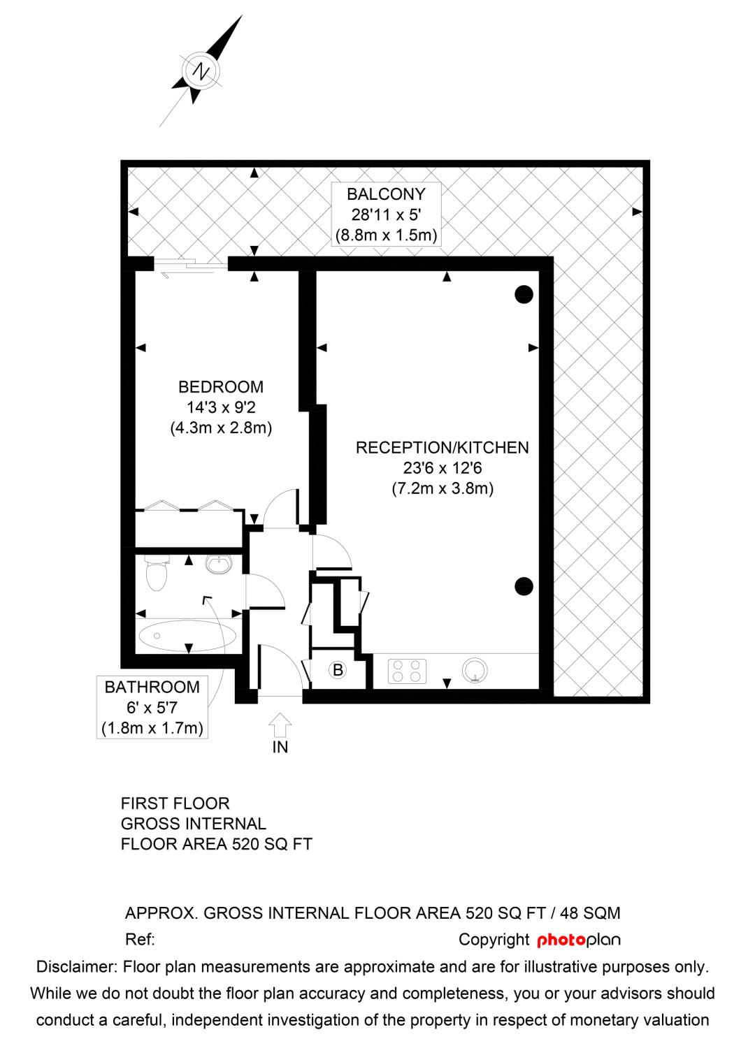 1 Bedrooms Flat to rent in Blake Apartments, New River Avenue, London N8