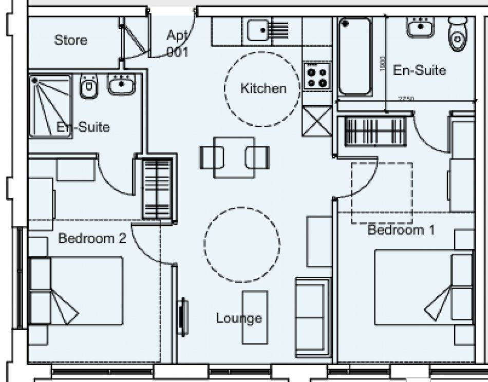 Flat 001 Richmond Row, 156 Richmond Row Liverpool floorplan