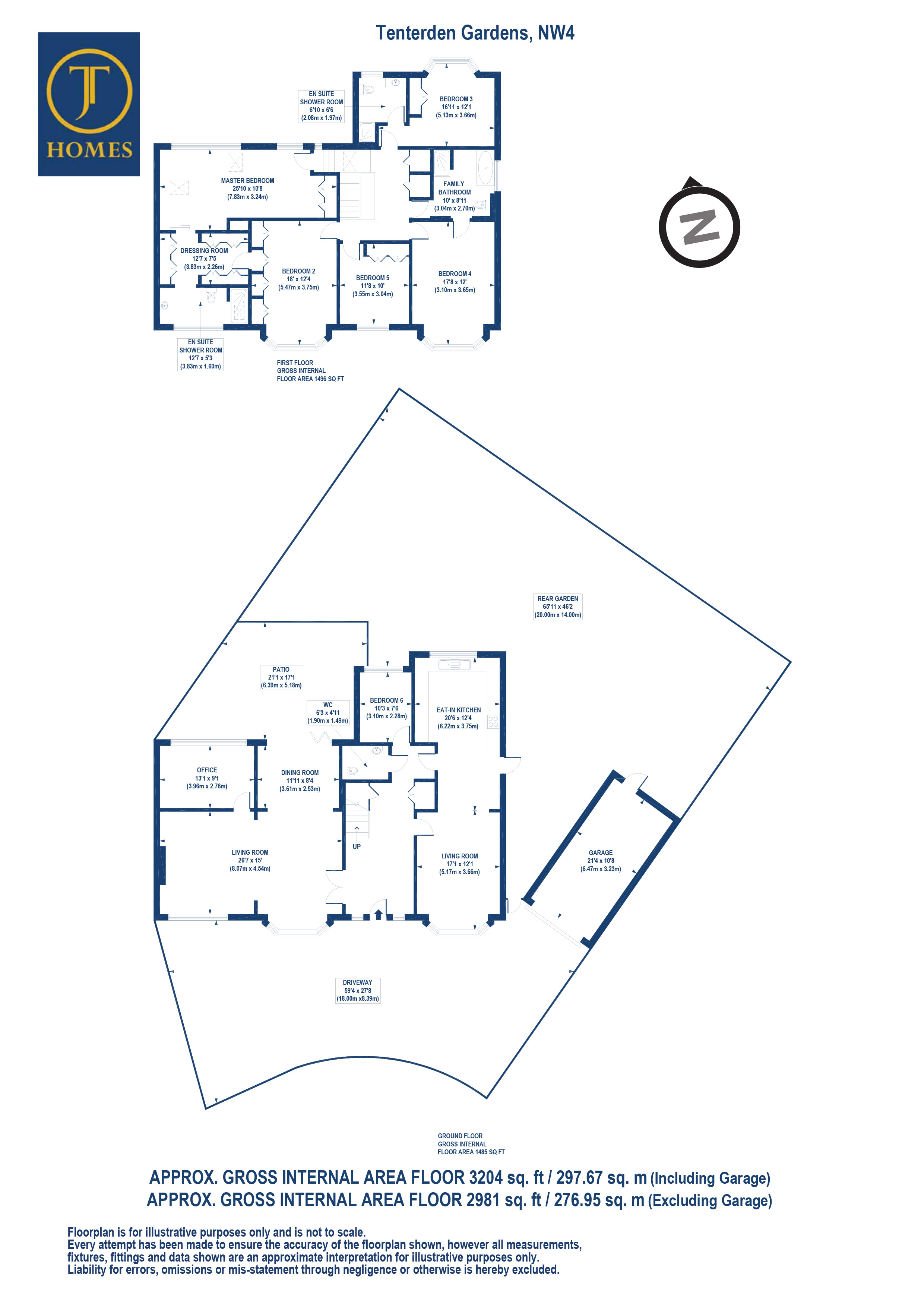 1, Tenterden Gardens, London floorplan