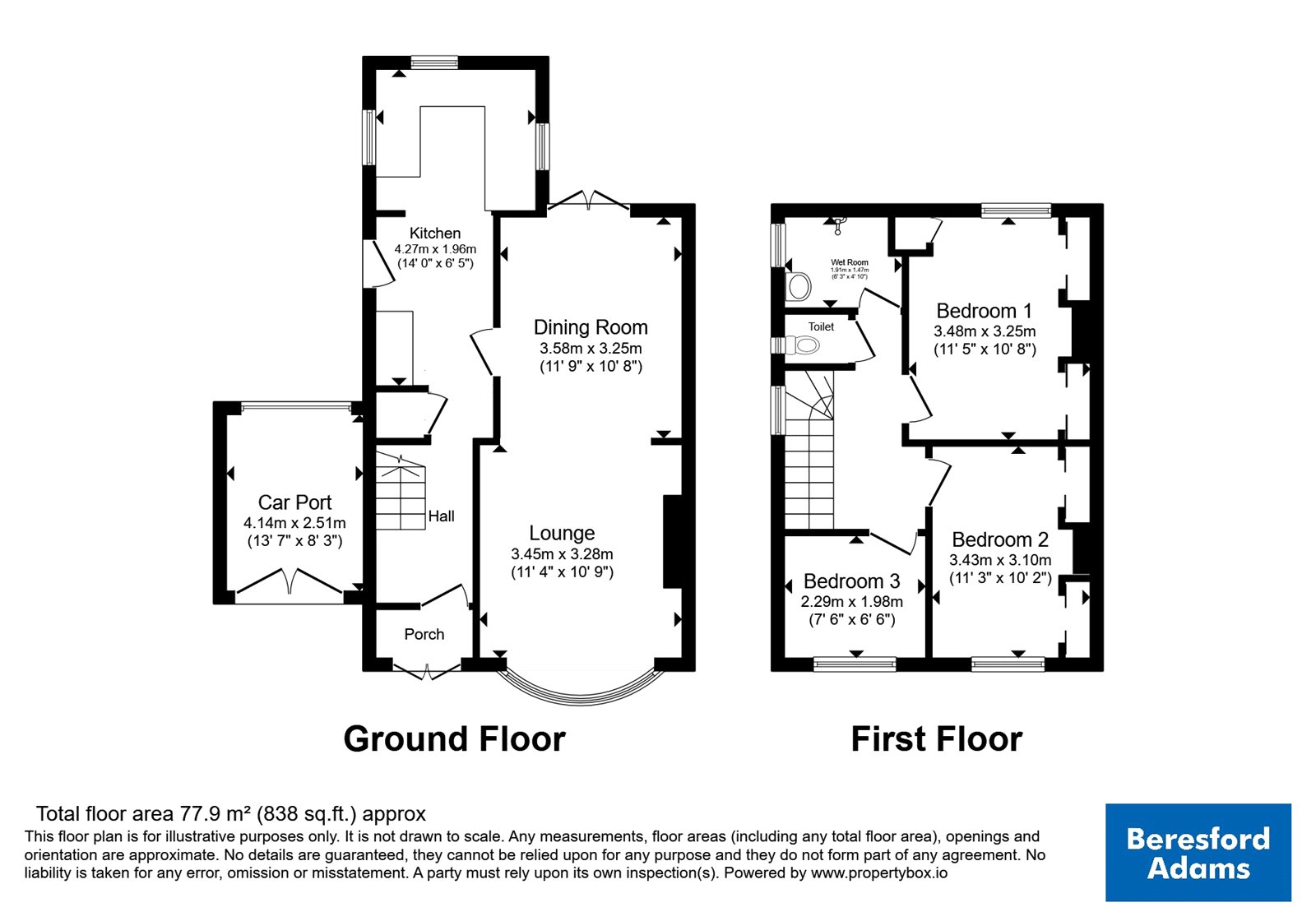 6, West Drive, Flintshire floorplan