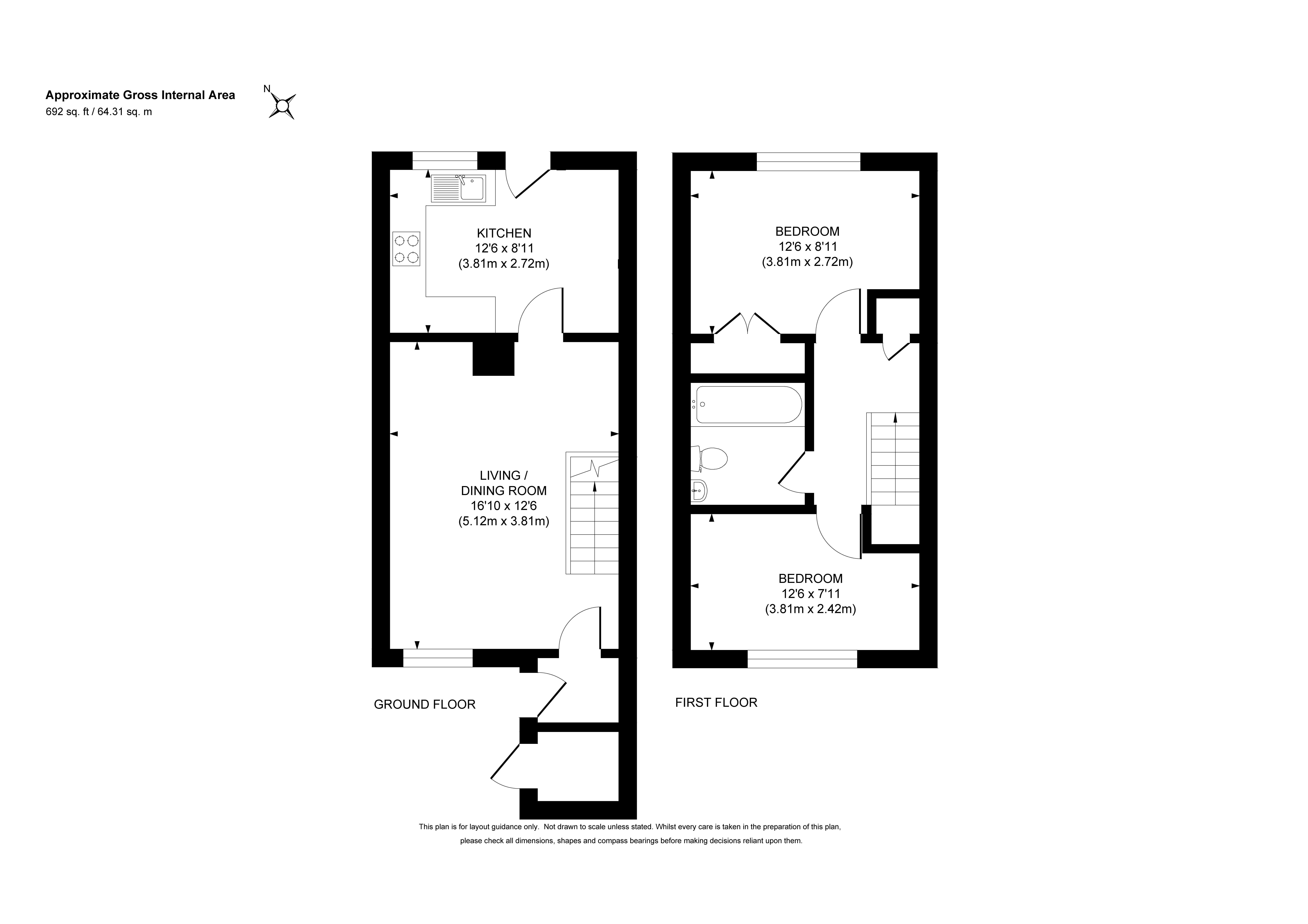 1, Oakfield, Surrey floorplan