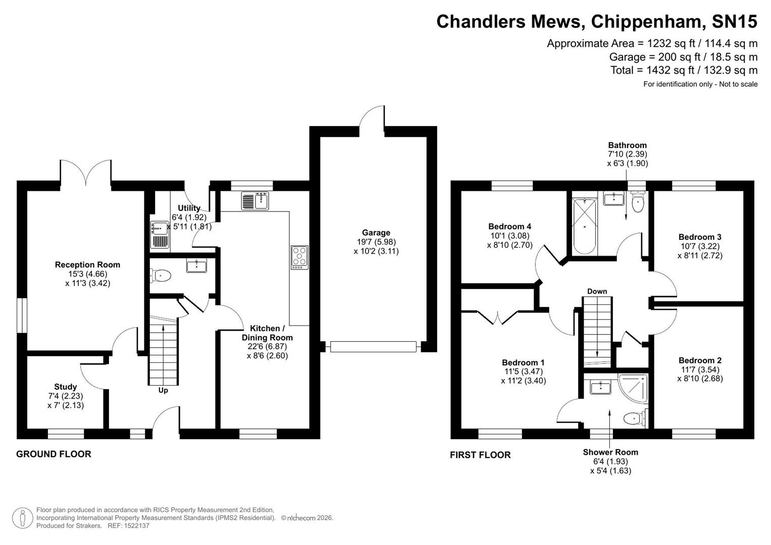 1, Chandlers Mews, Chippenham floorplan
