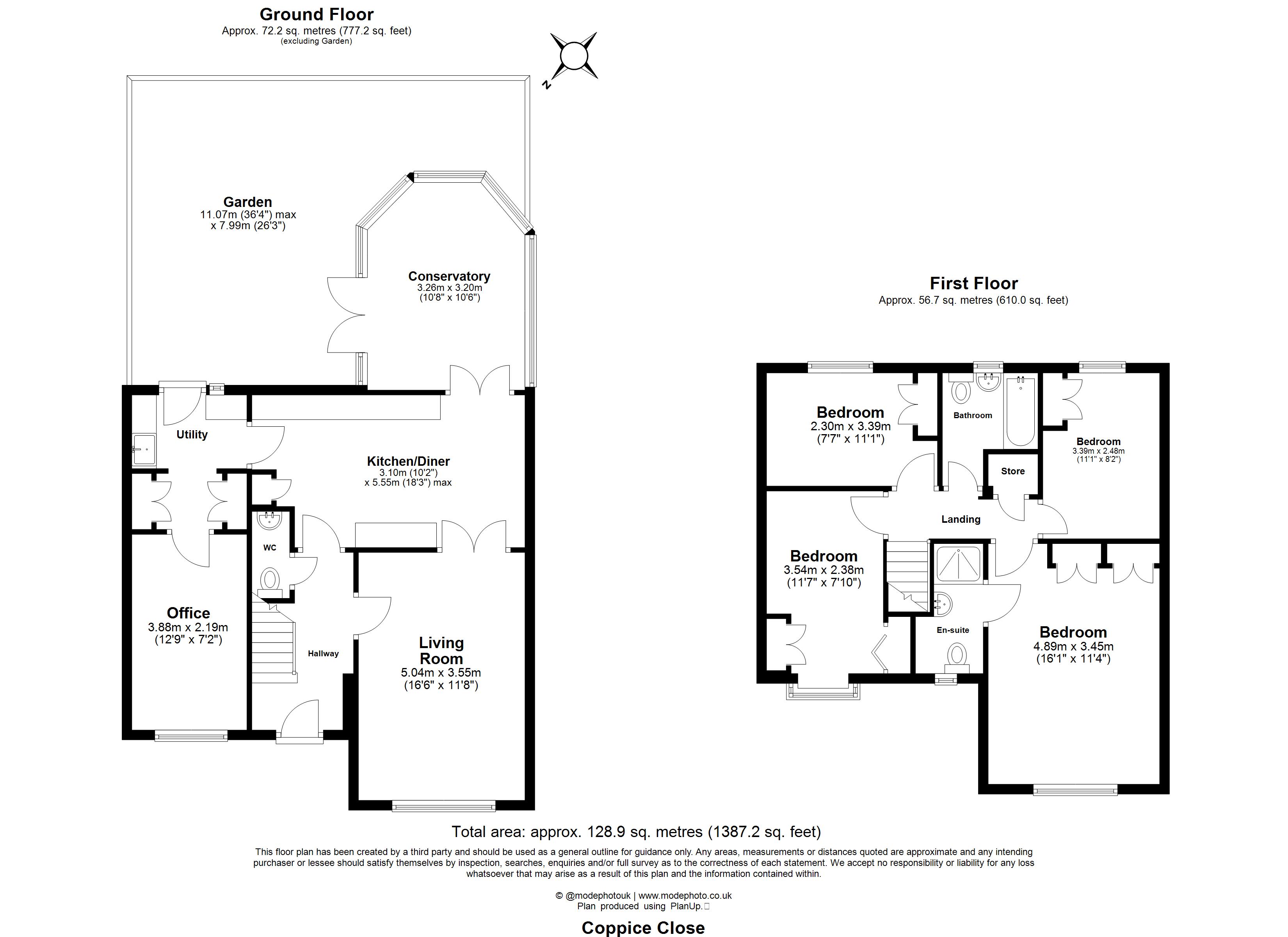 15, Coppice Close, Dunmow floorplan