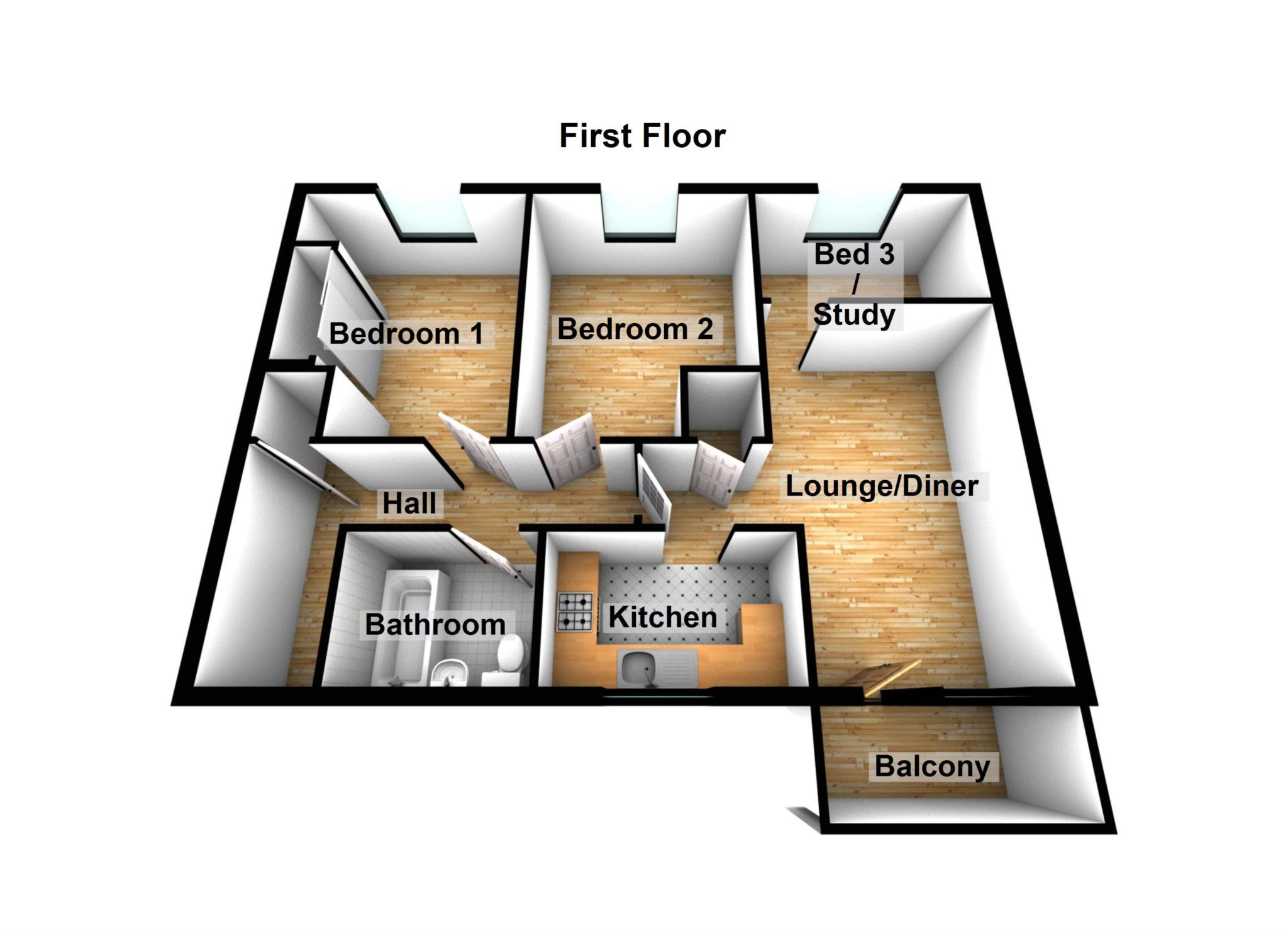 21 Wharf House, West Street, Erith floorplan