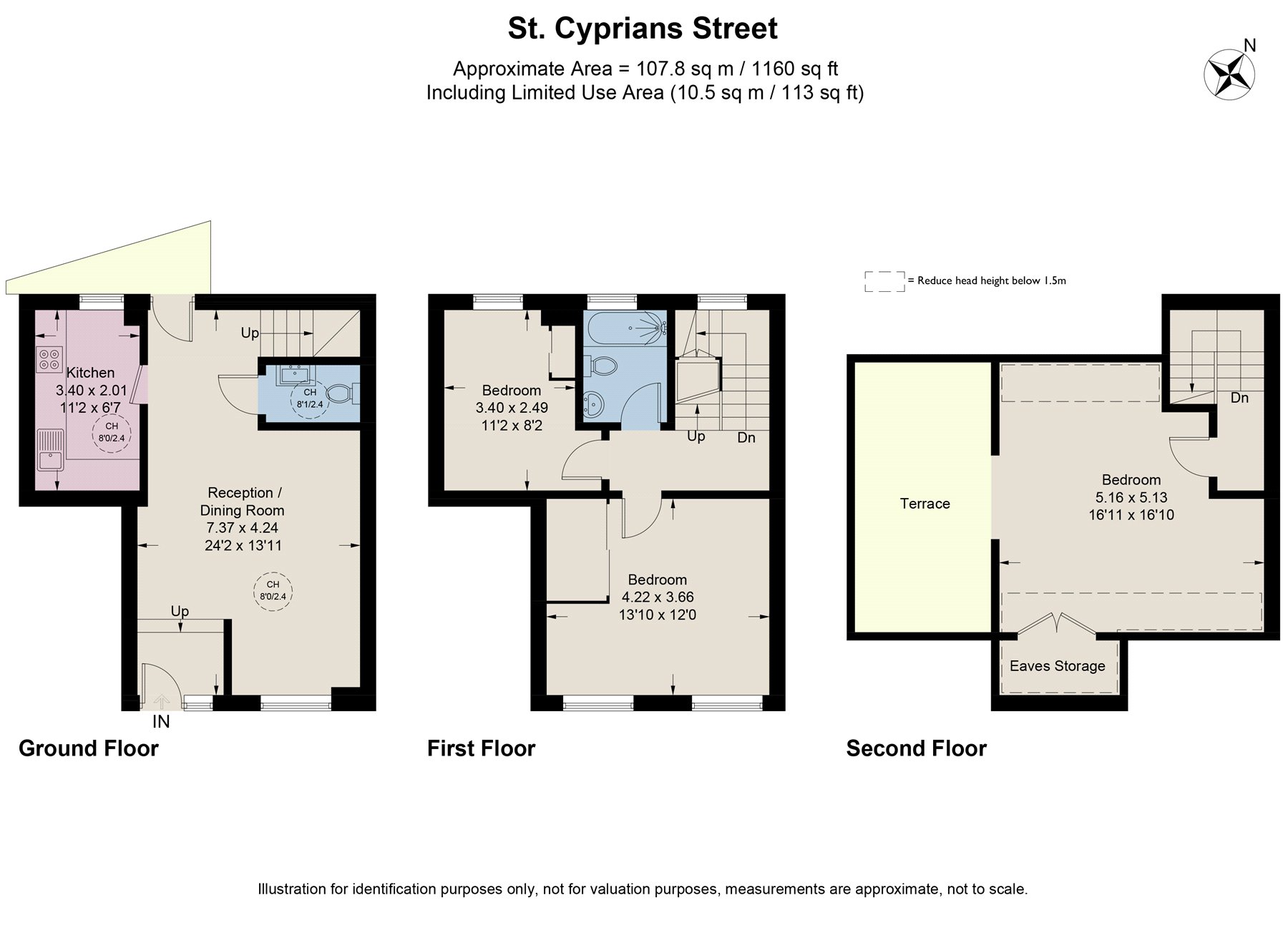 2B,, St. Cyprians Street, London floorplan