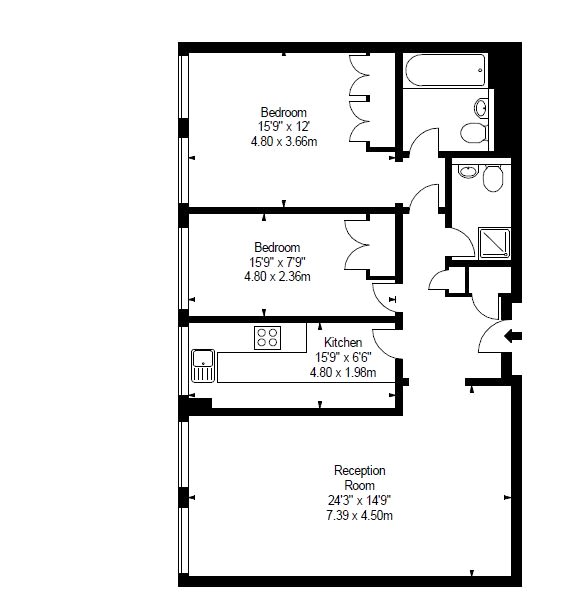 2 Bedrooms Flat to rent in Luke House, 3 Abbey Orchard Street, Westminster, London SW1P