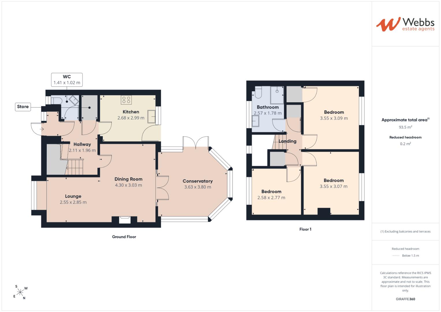 6, Somerford Close, Walsall floorplan
