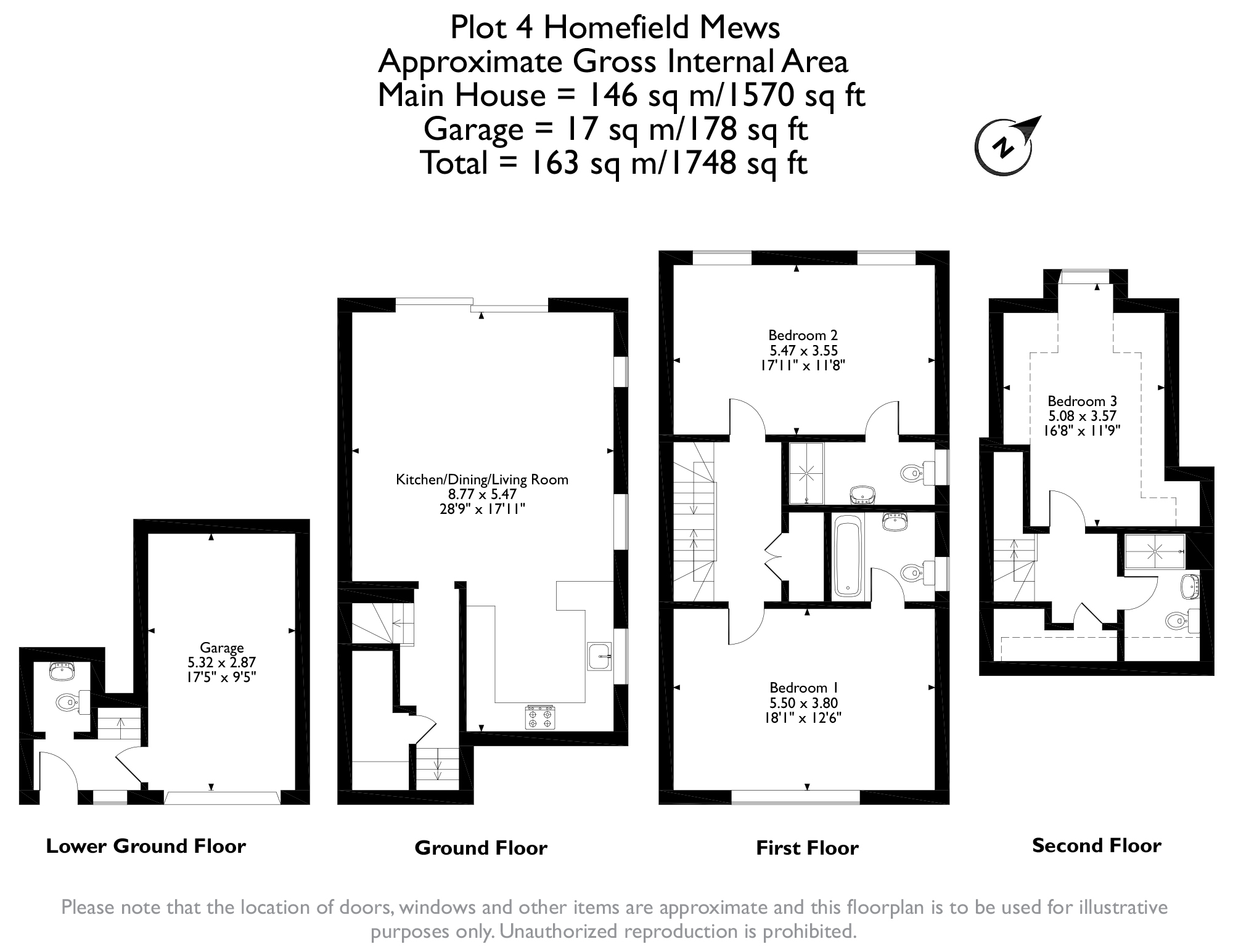 Homefield Mews, 4, Homefield Road, Chorleywood, Hertfordshire WD3, 3