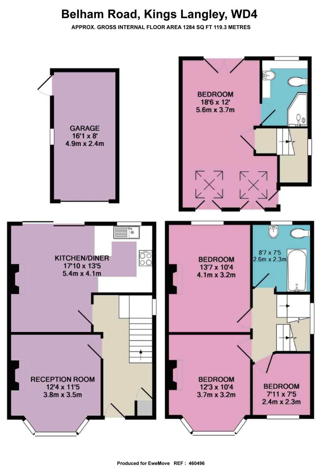 4 Bedrooms Semi-detached house for sale in Belham Road, Kings Langley WD4