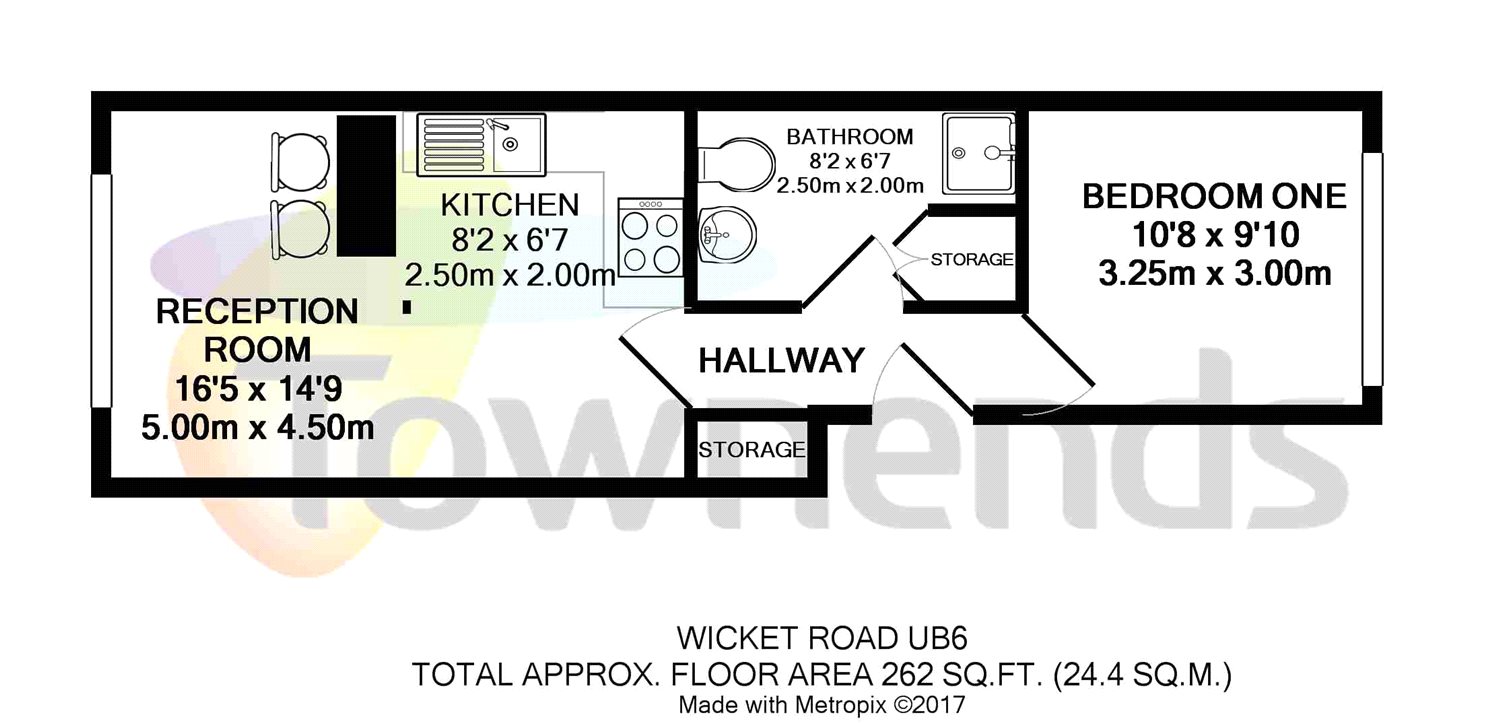1 Bedrooms Flat to rent in Wicket Road, Ealing, London UB6