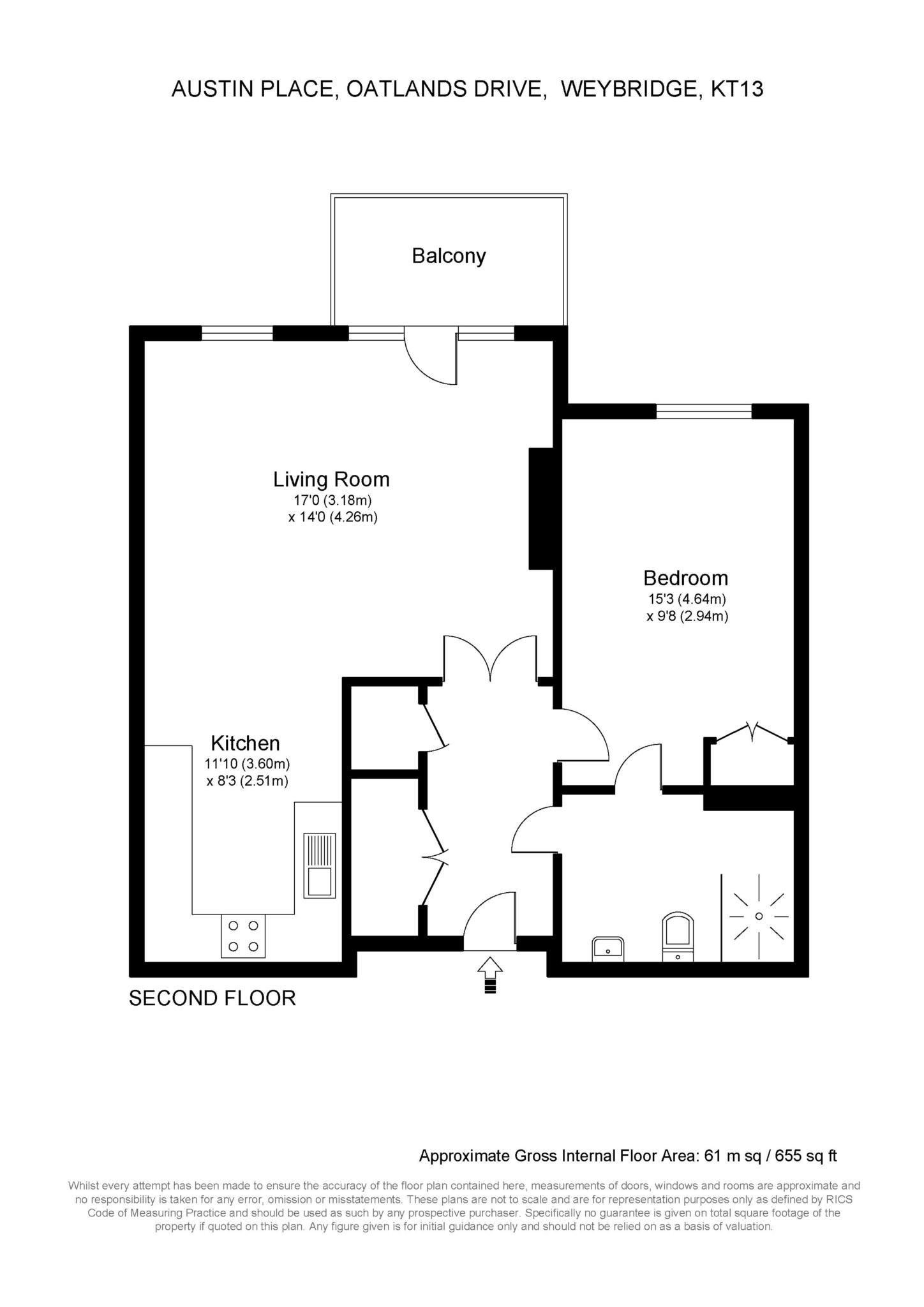 Oatlands Drive, Weybridge floorplan