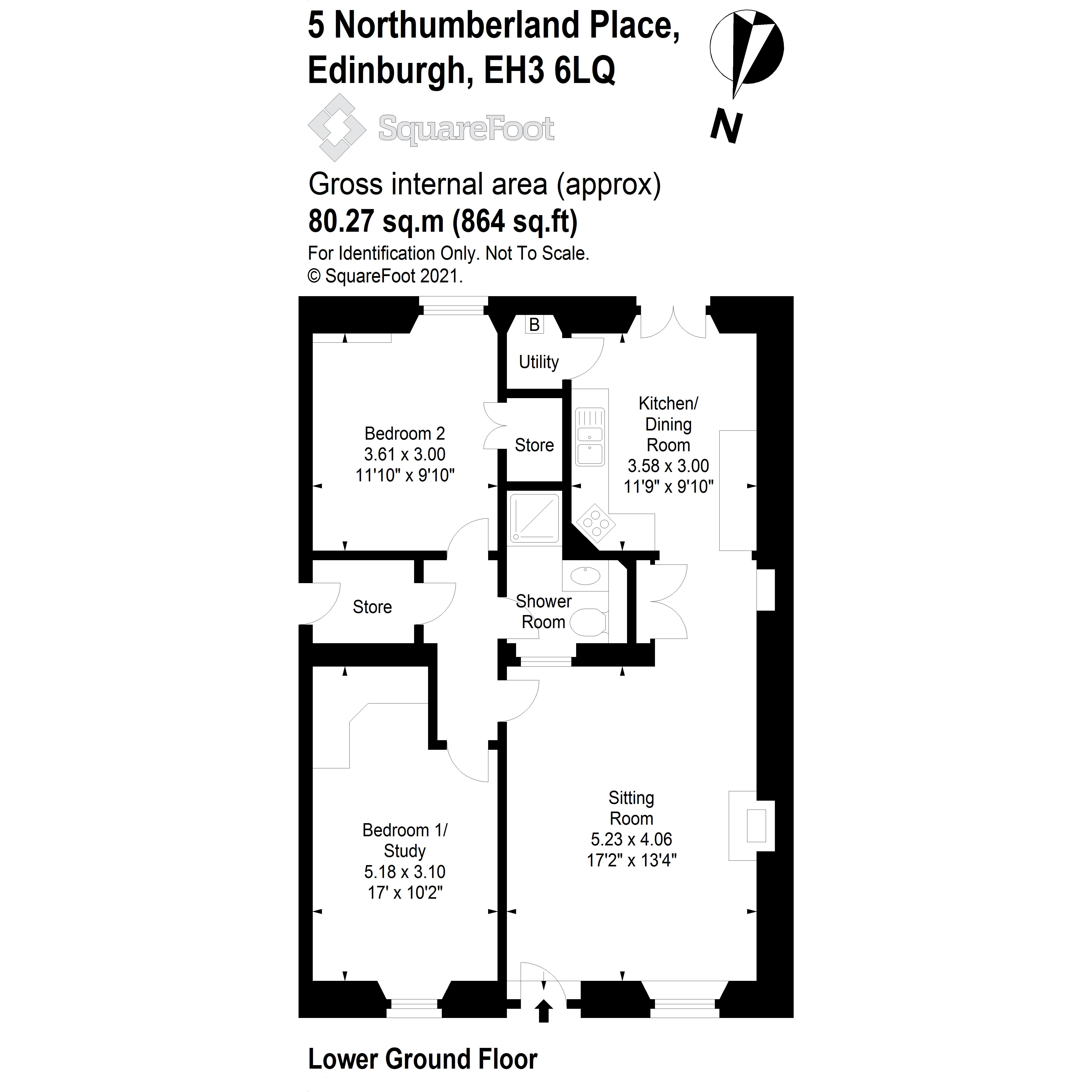 Northumberland Place, Edinburgh floorplan