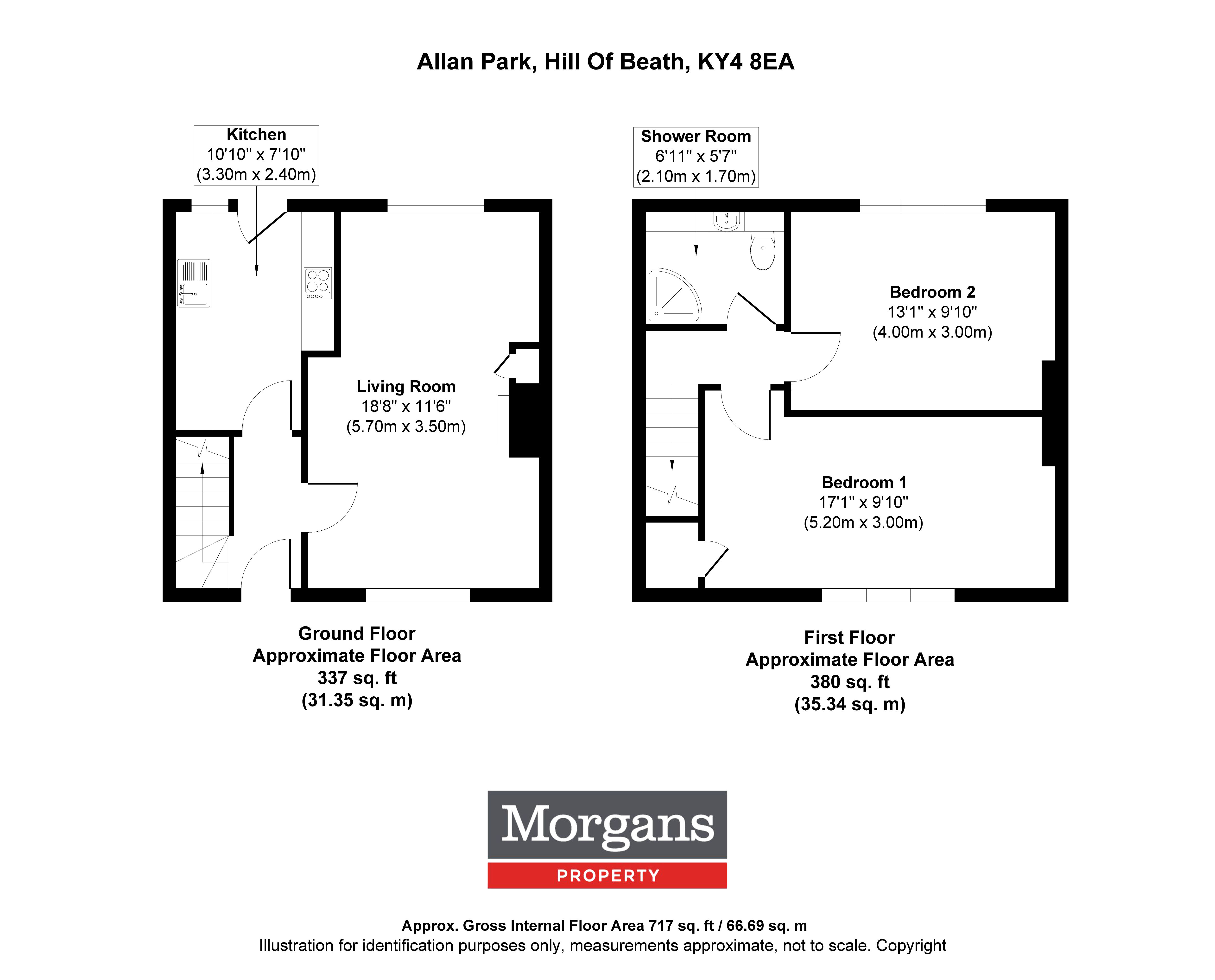 45, Allan Park, Hill of Beath floorplan