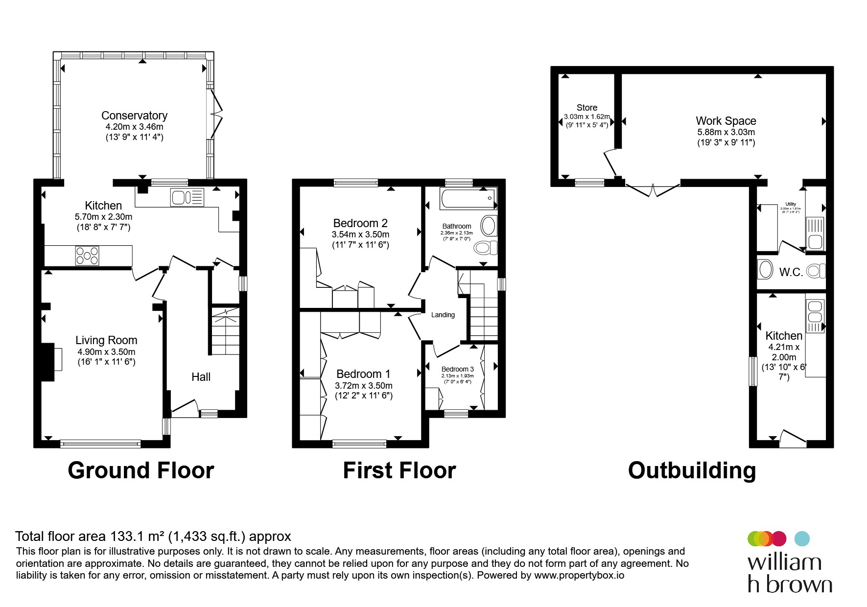 61, Greenwich Avenue, Nottingham floorplan