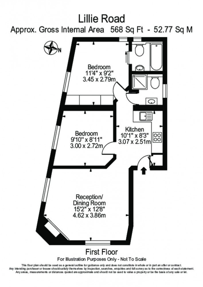 2 Bedrooms Flat to rent in Lillie Road, Fulham SW6