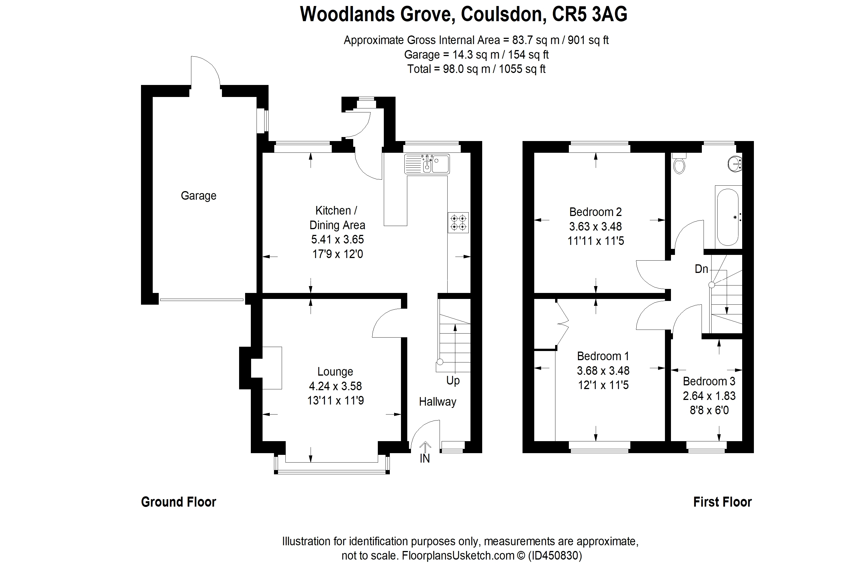 3 Bedrooms Semi-detached house for sale in Woodlands Grove, Chipstead, Coulsdon CR5