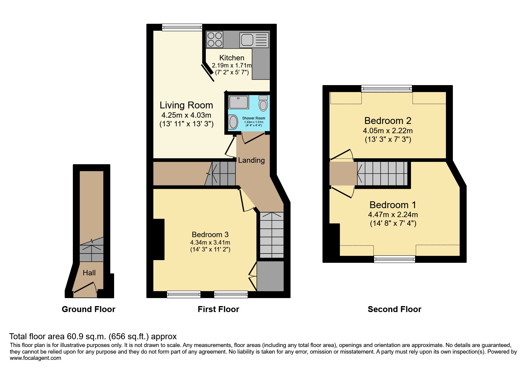75a, Brudenell Grove, Leeds floorplan