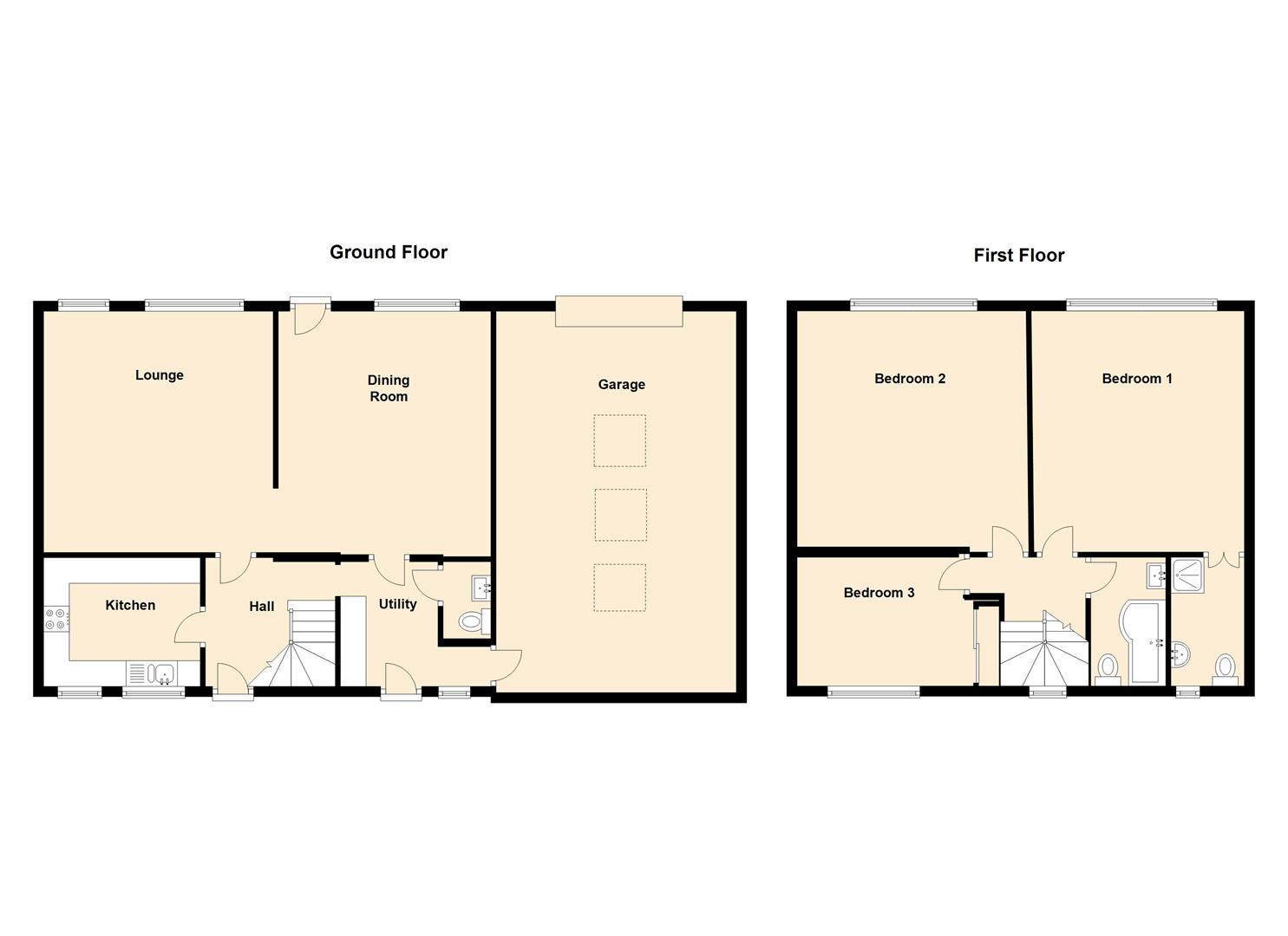 3 Bedrooms  to rent in Perseverance Road, Queensbury, Bradford BD13