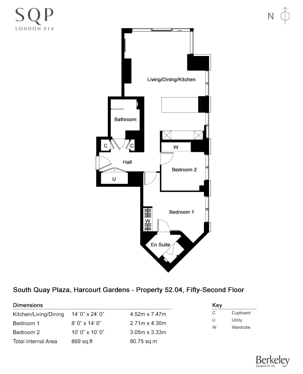 South Quay Plaza, Harcourt Gardens, Marsh Wall, London floorplan