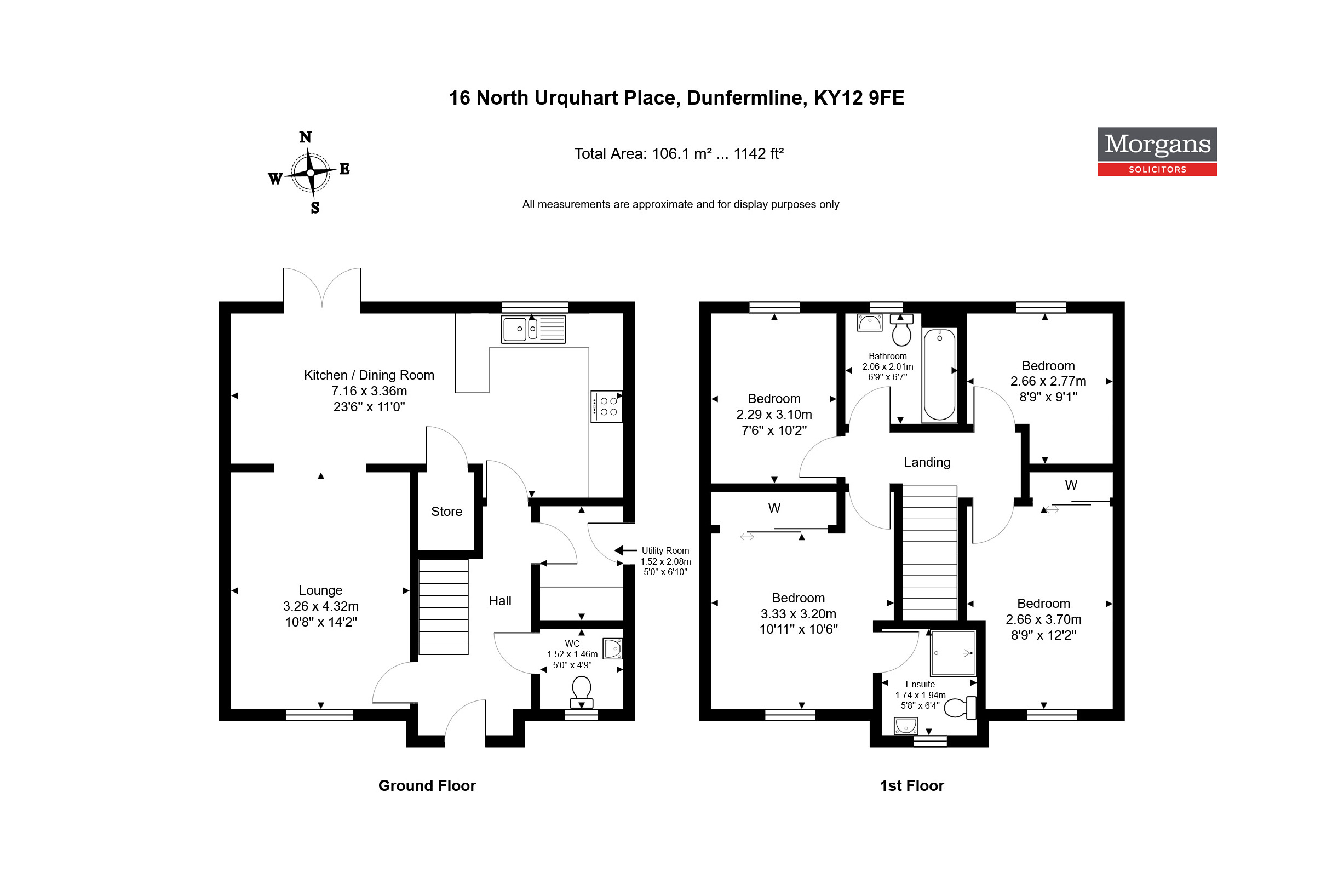16, North Urqhuart Place, Dunfermline floorplan