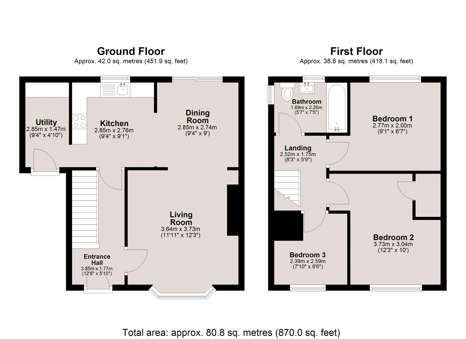 32, Kielder Road, Newcastle Upon Tyne floorplan