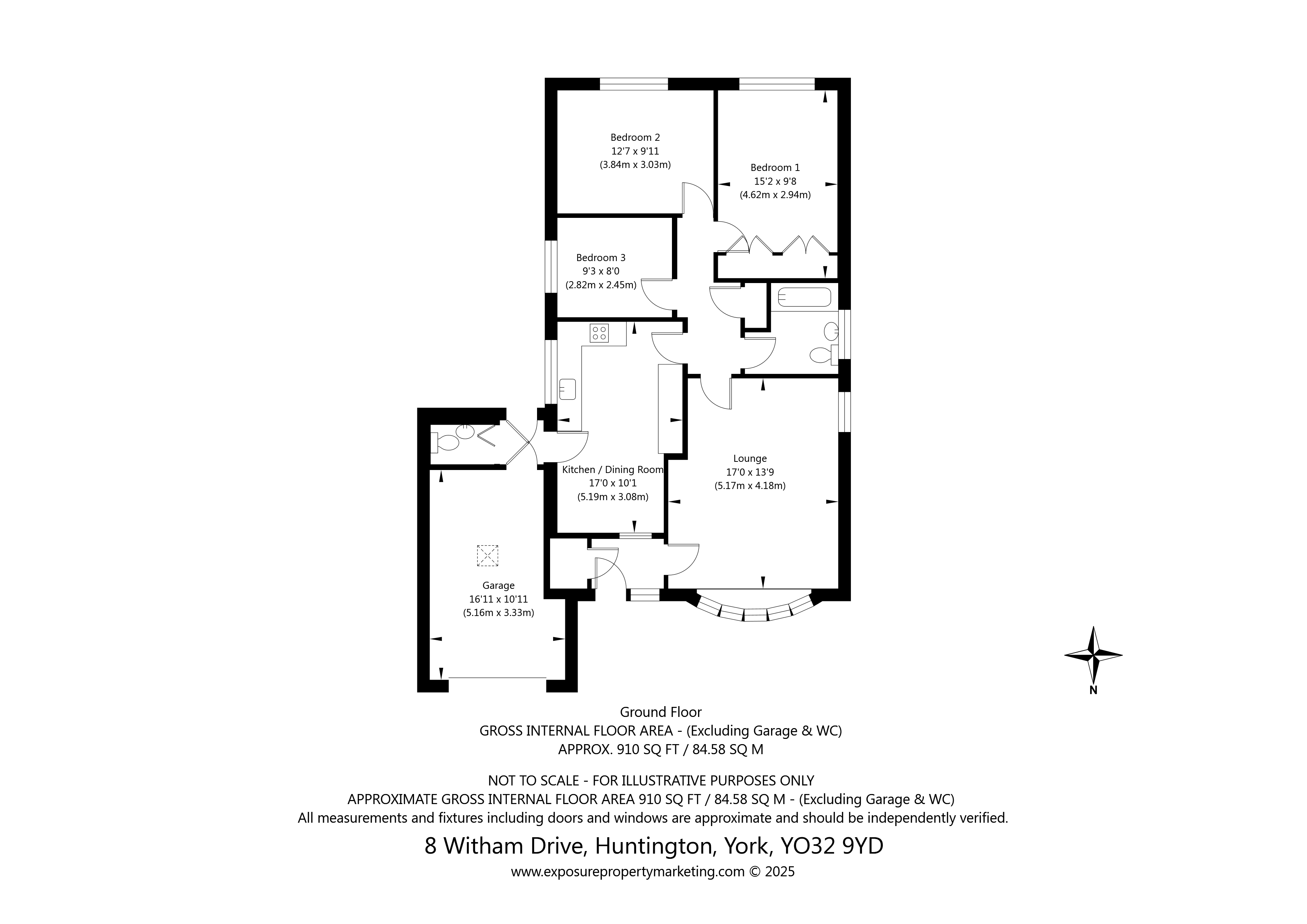 8, Witham Drive, York floorplan