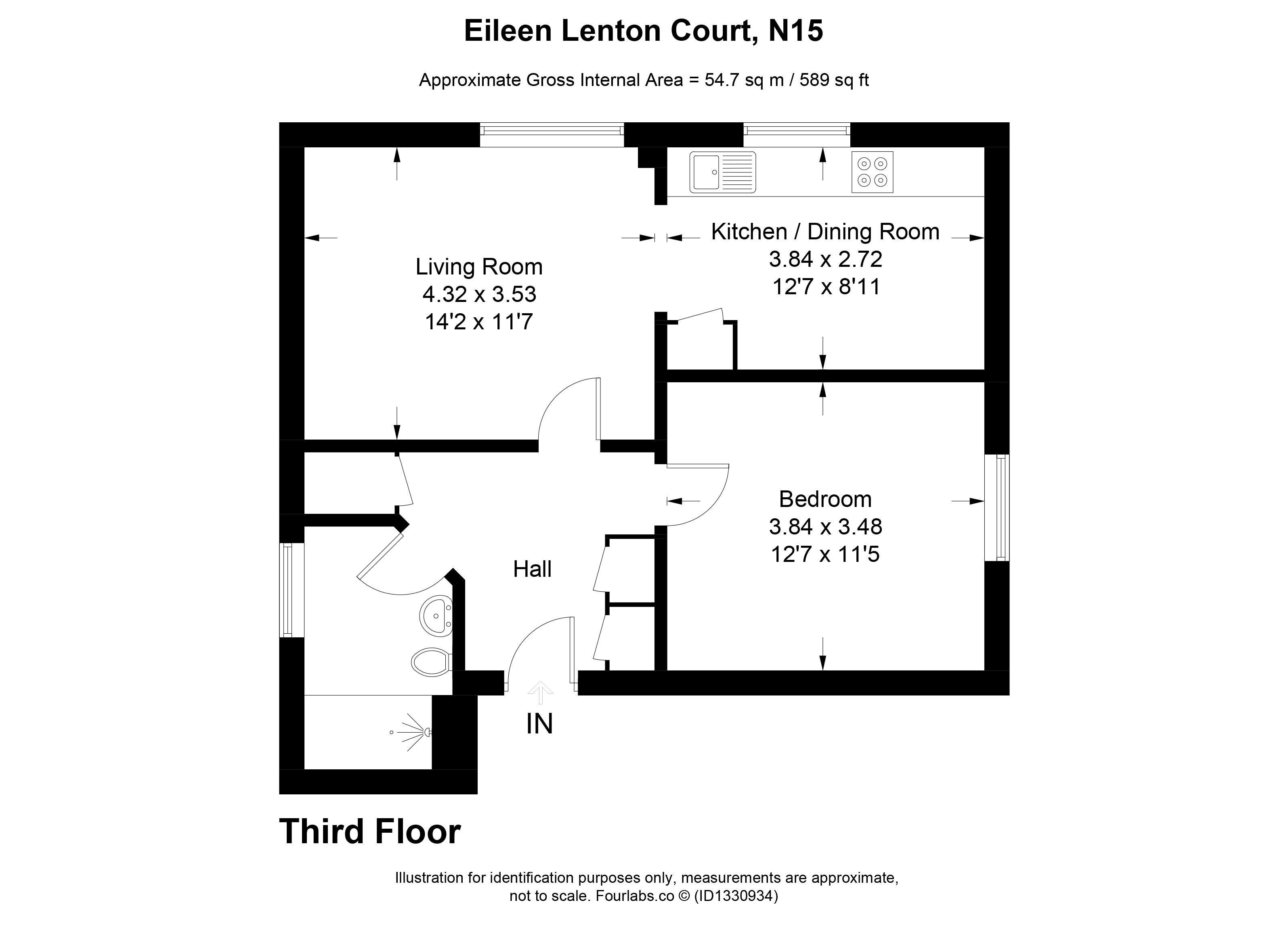 39, Eileen Lenton Court, Tottenham Green East, London floorplan