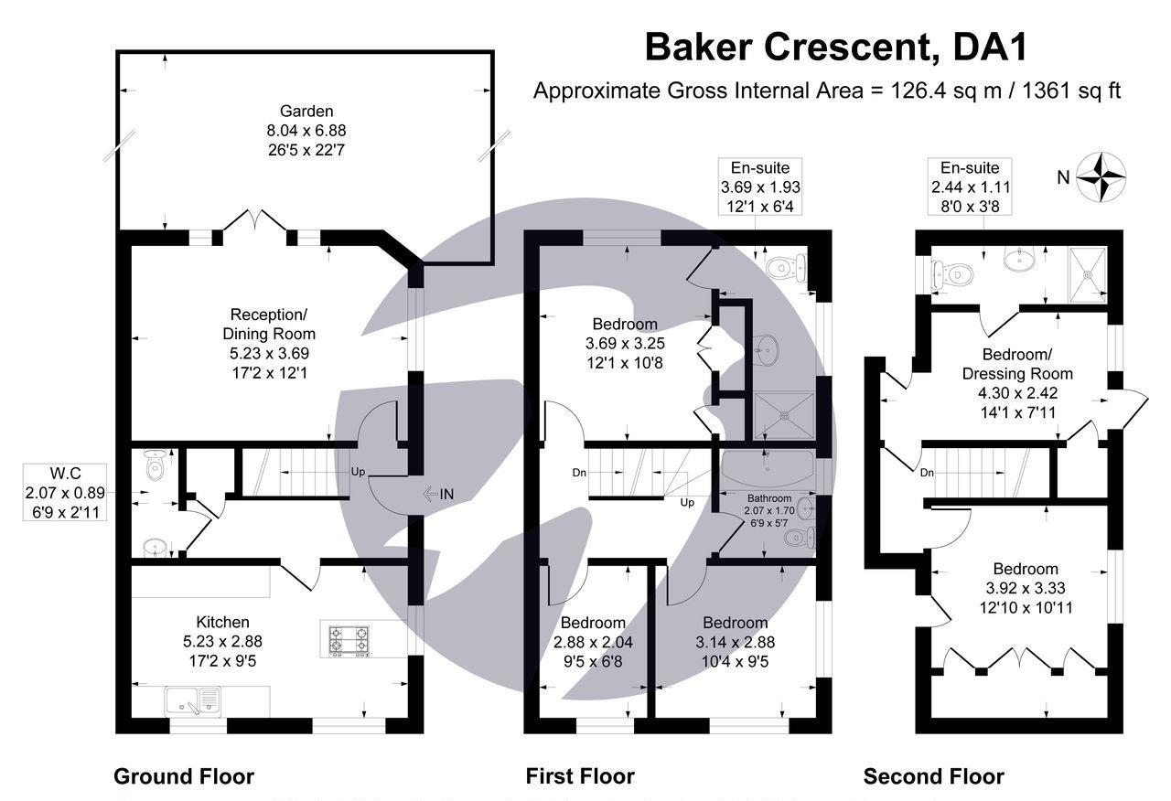 24, Baker Crescent, Kent floorplan