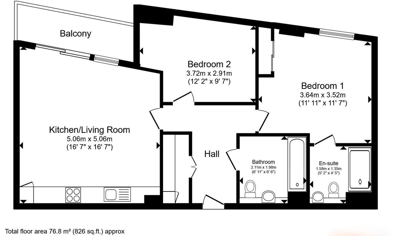 3, Dearborn House, Fairmont Road, Rainham floorplan