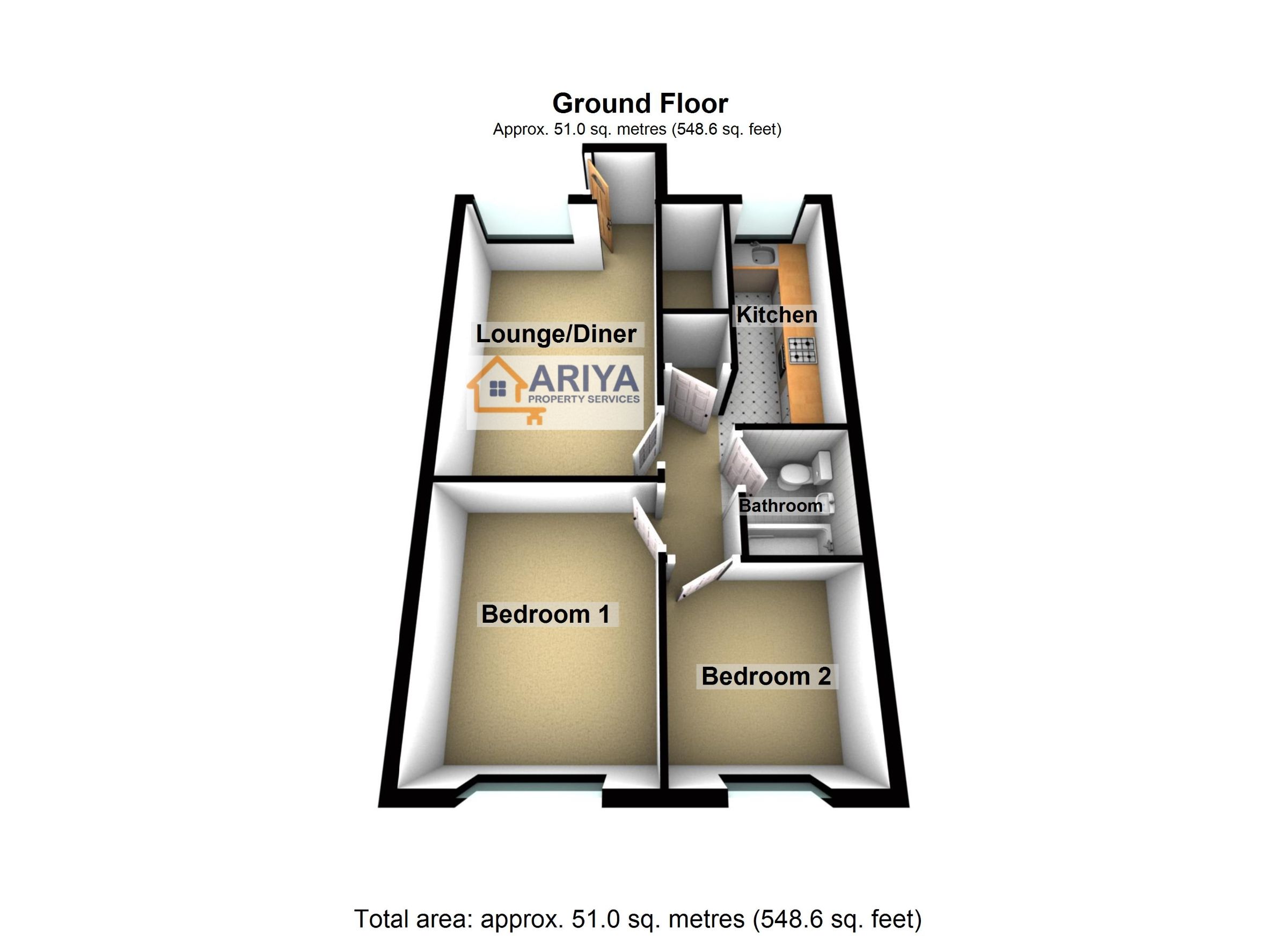 347 Fosse Road North, Leicester floorplan