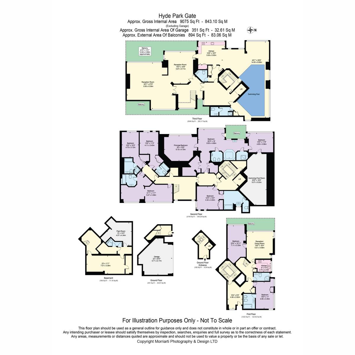 30a&30b, Hyde Park Gate, London floorplan