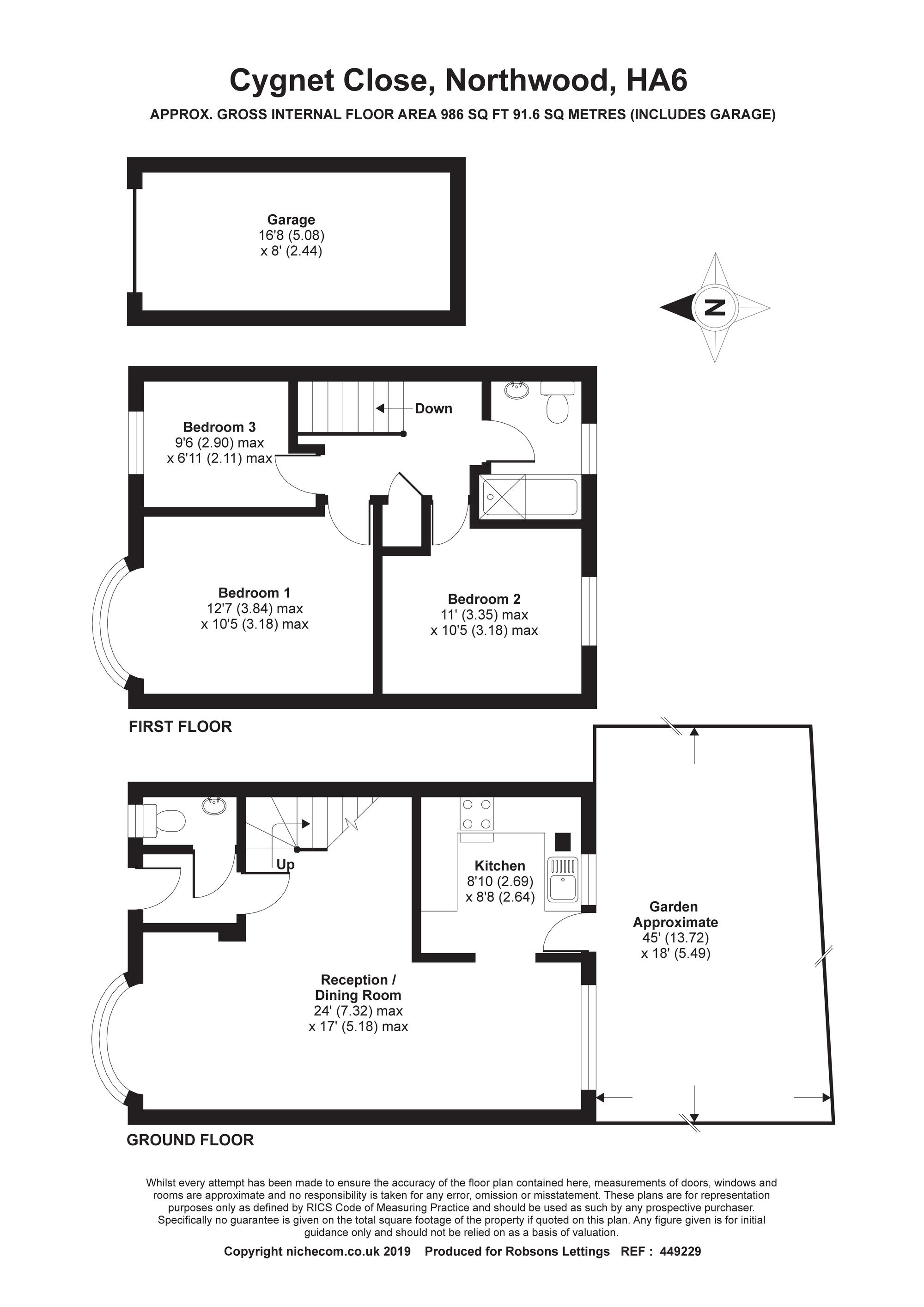 3 Bedrooms  to rent in Cygnet Close, Northwood HA6