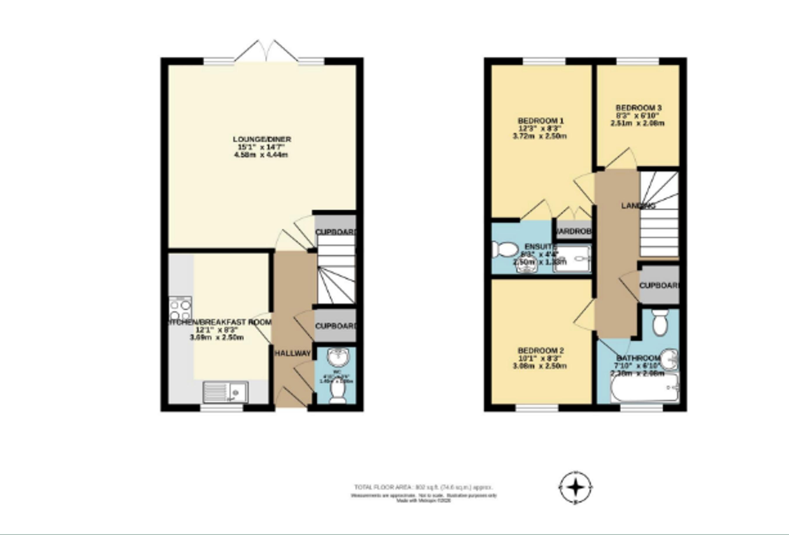 91, Spindle Crescent, Plymouth floorplan
