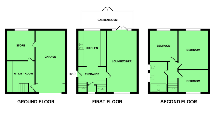 1 Archway Cottages, Main Road, Great Yarmouth floorplan