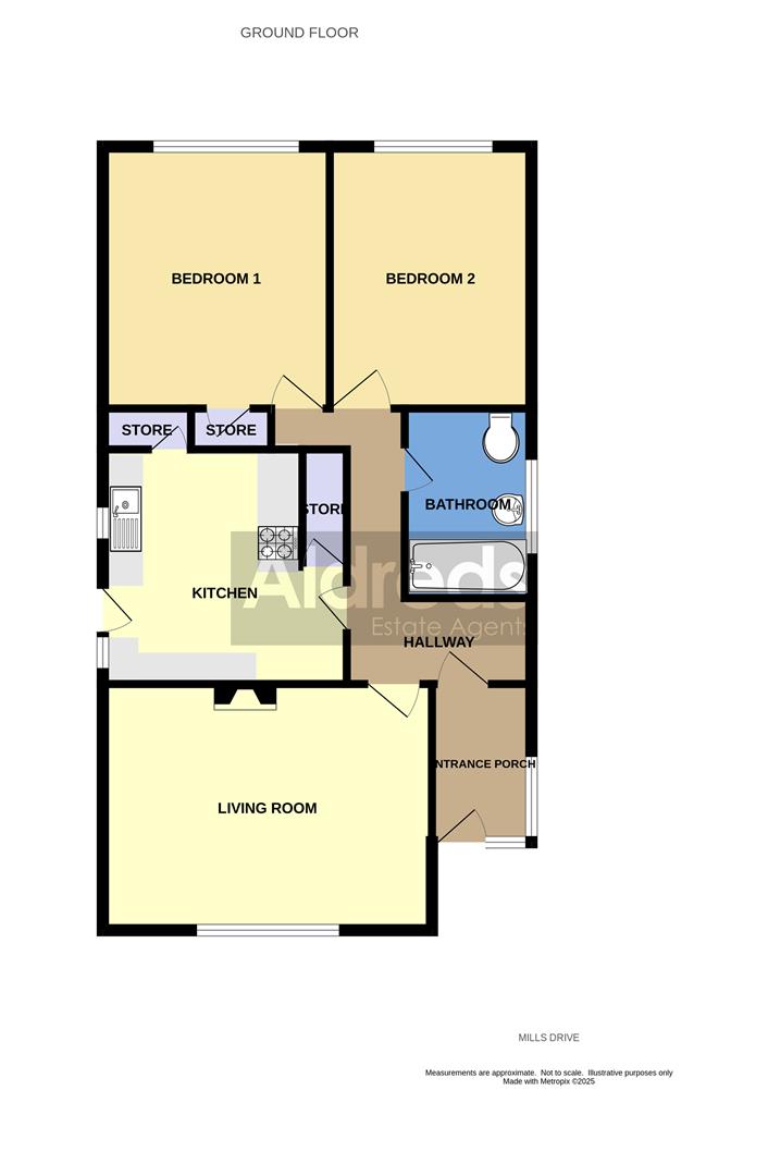 14, Mills Drive, Lowestoft floorplan