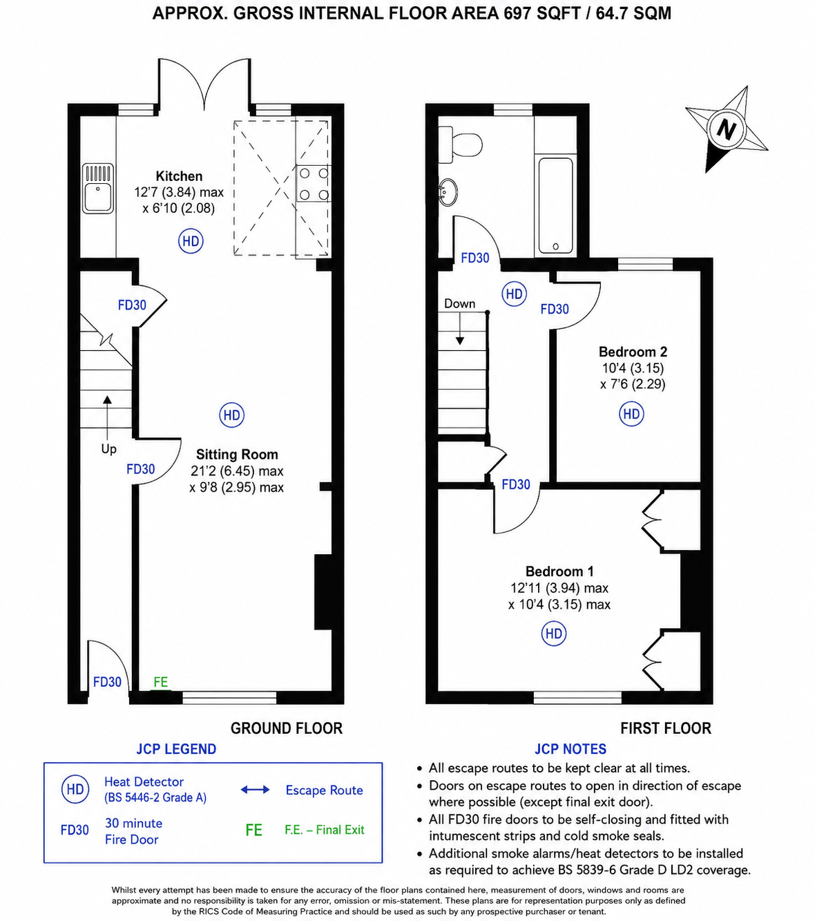 85, Great Clarendon Street, Oxford floorplan