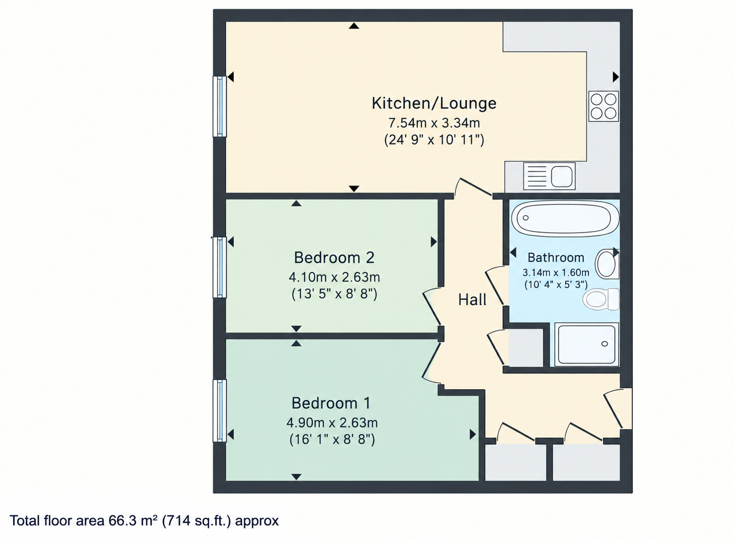3 Station Place, Kings Road, Brentwood floorplan