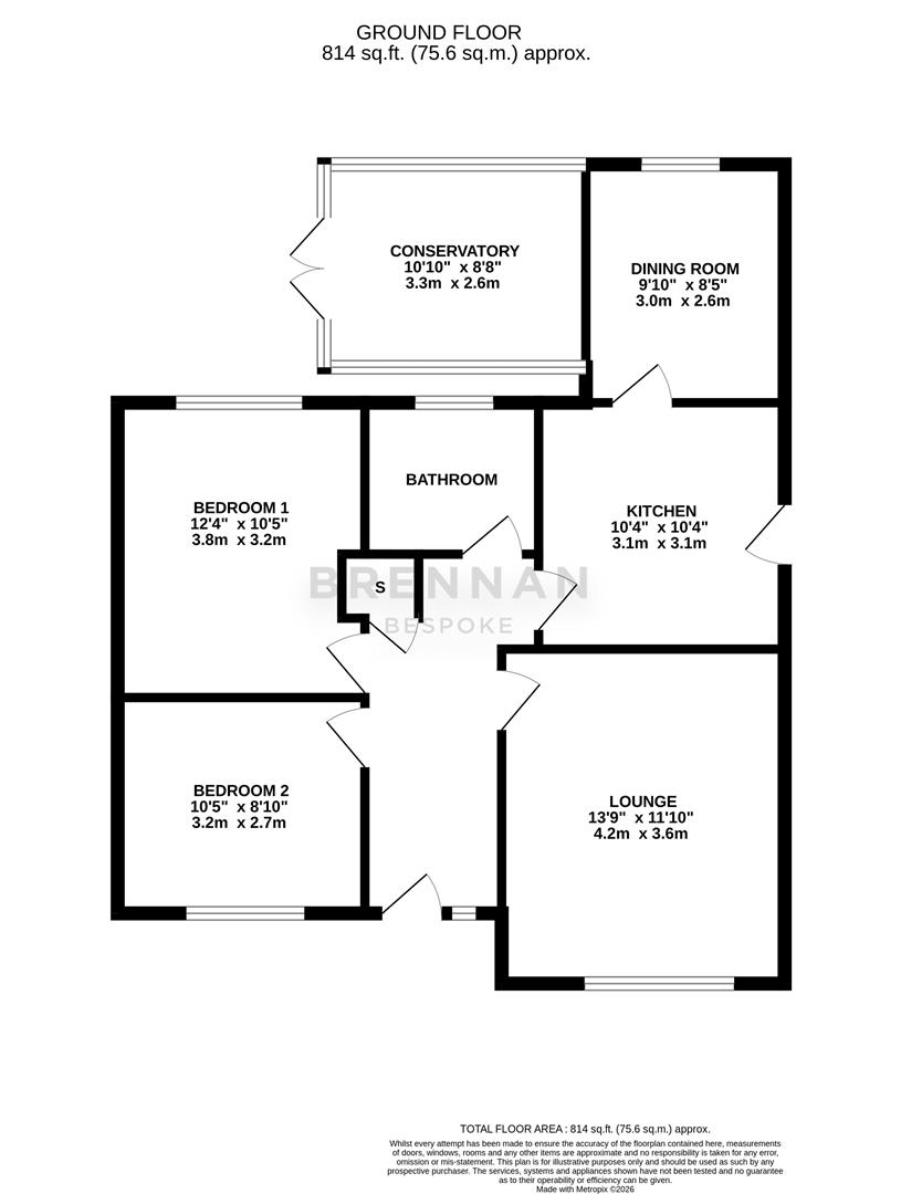 10, Grenville Close, Corby floorplan