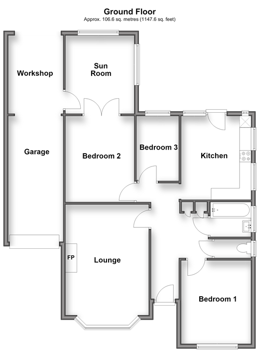 Warren Way Woodingdean, Brighton floorplan
