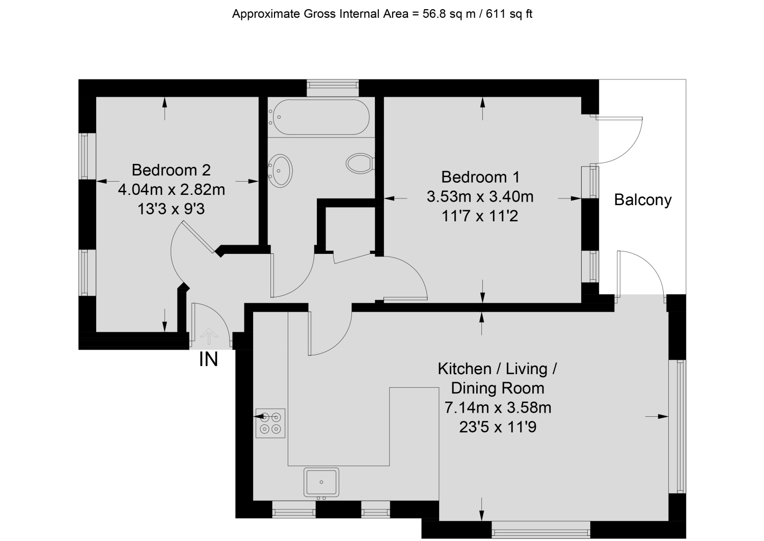 8a Wentworth Road, Oxford floorplan