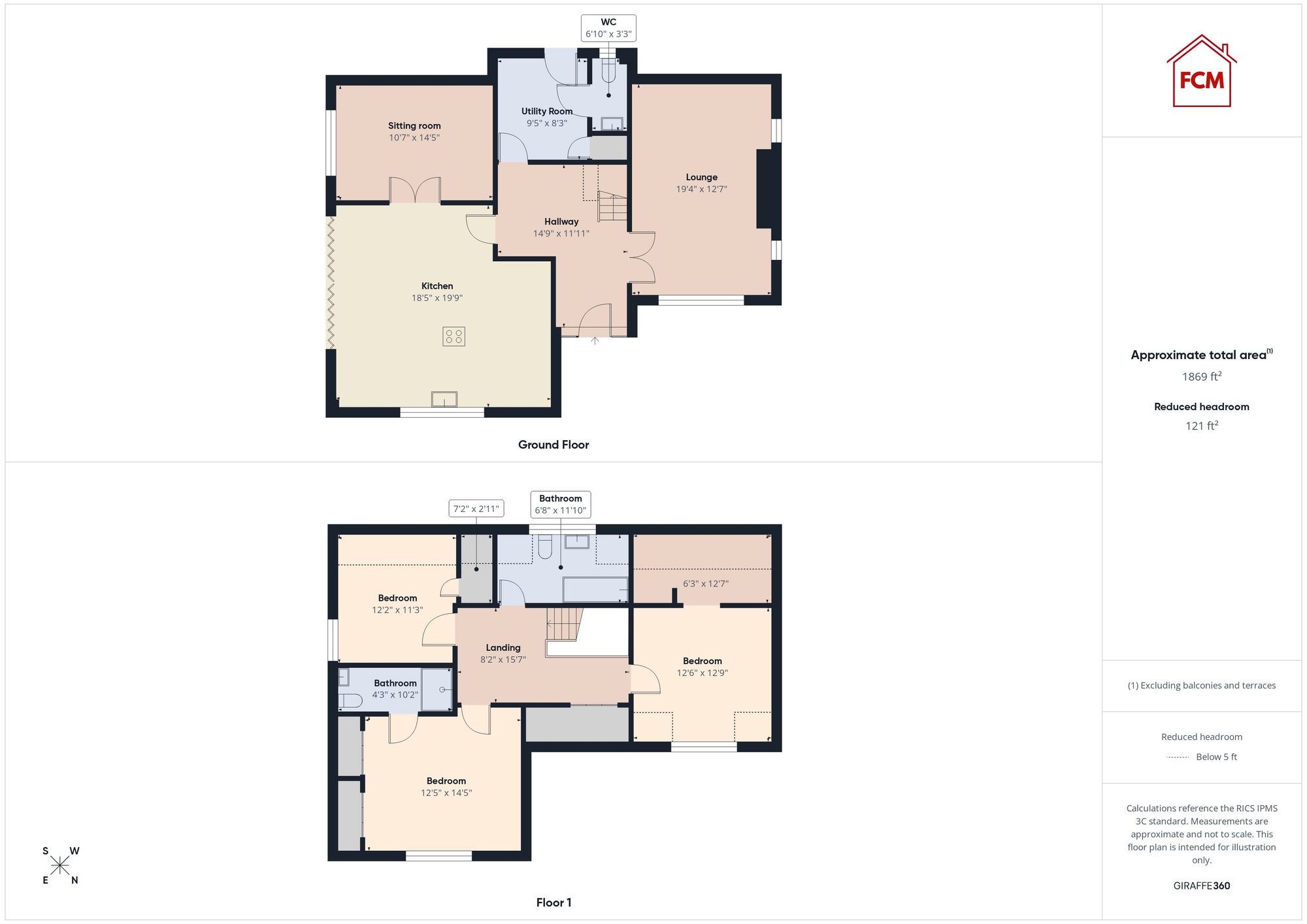 3 Rowantree Close, Whitehaven floorplan