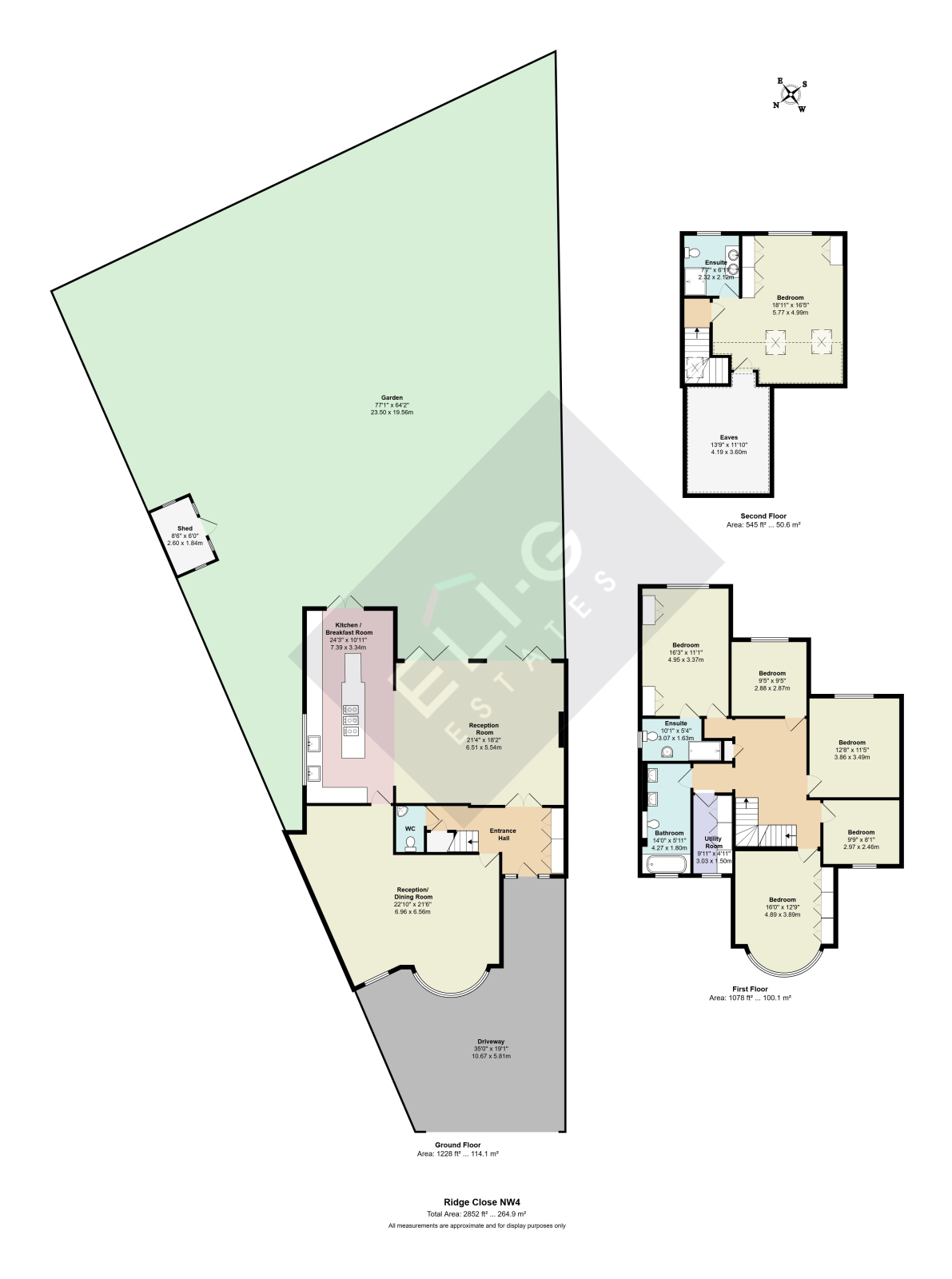 4 Ridge Close, London floorplan