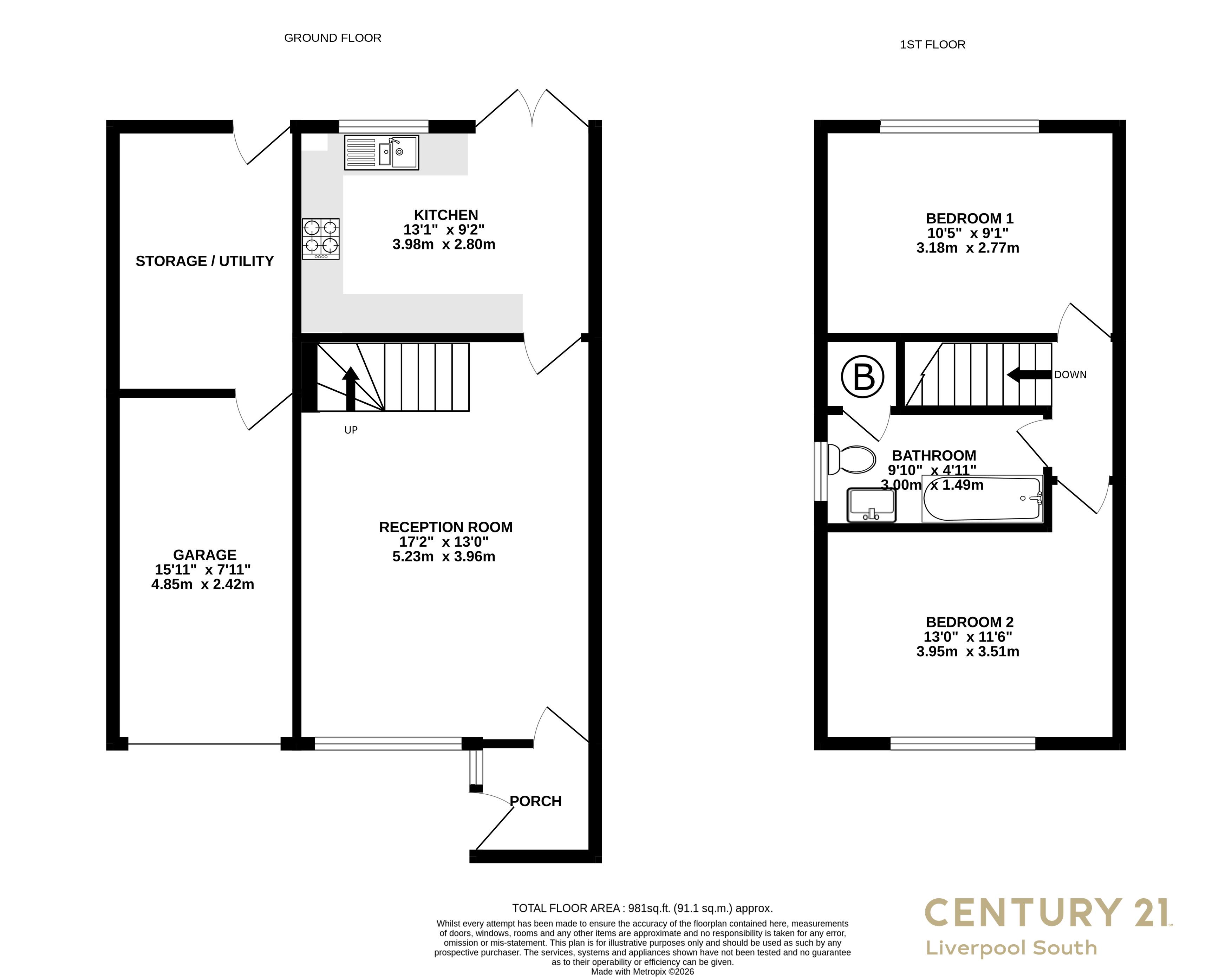 141, Trispen Close, LIVERPOOL floorplan