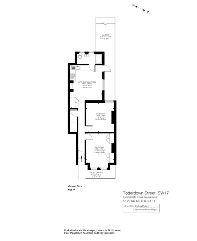 206, Totterdown Street, London floorplan
