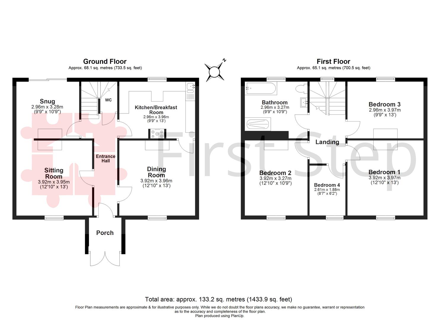 The Manse, 15, Whitehorse Street, Baldock floorplan