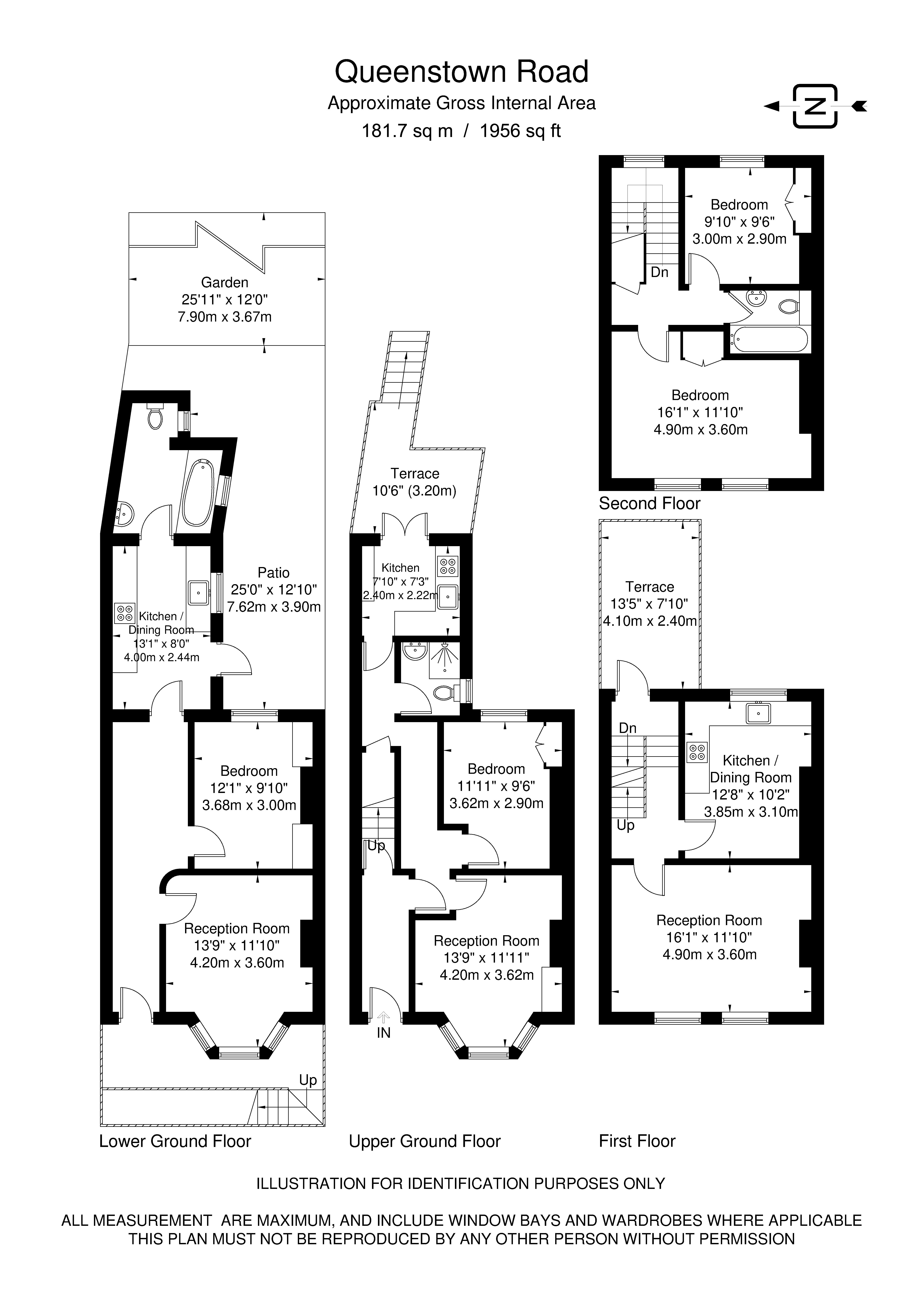 314, QUEENSTOWN ROAD, London floorplan