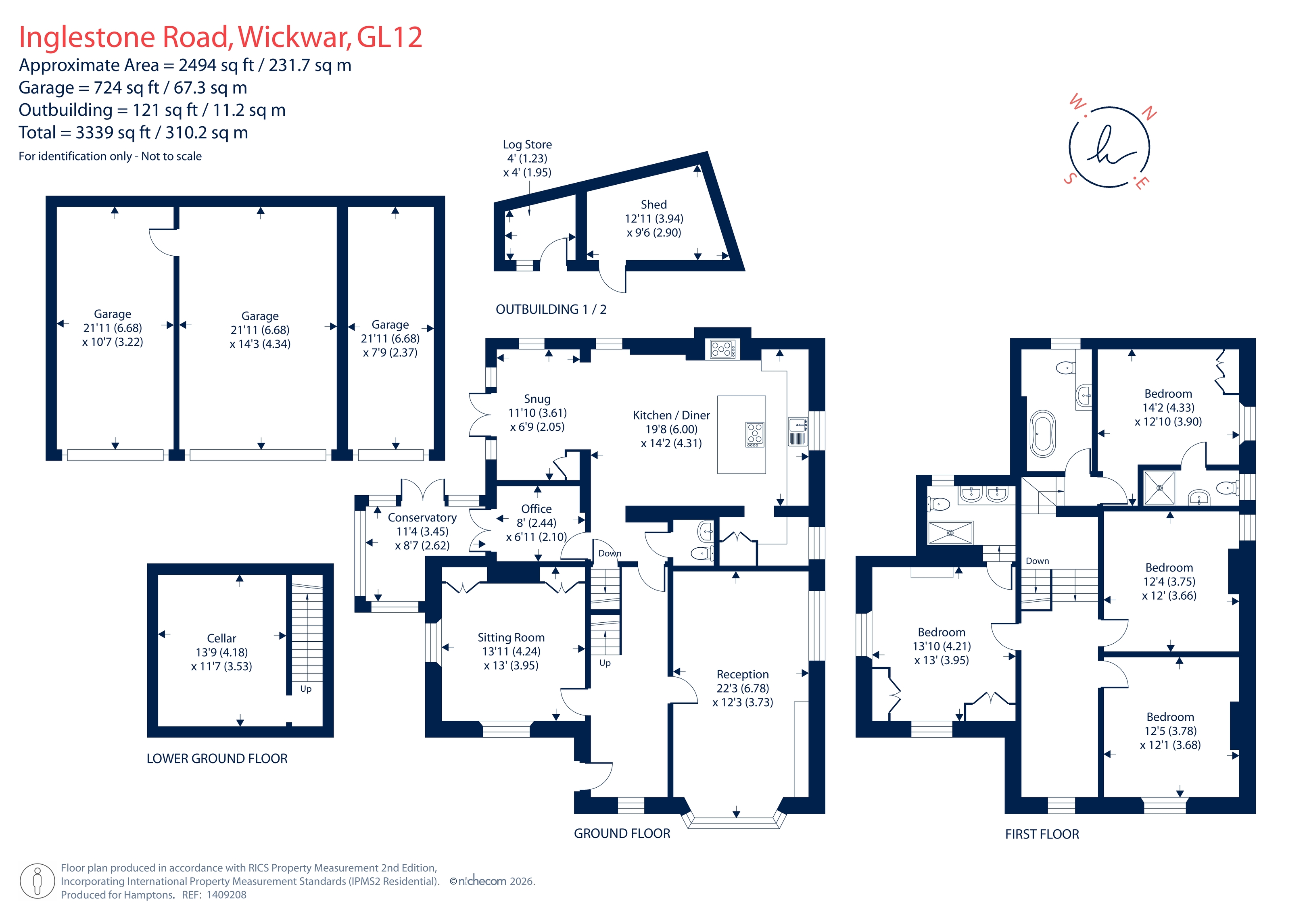 Southfields, Inglestone Road, Wickwar floorplan