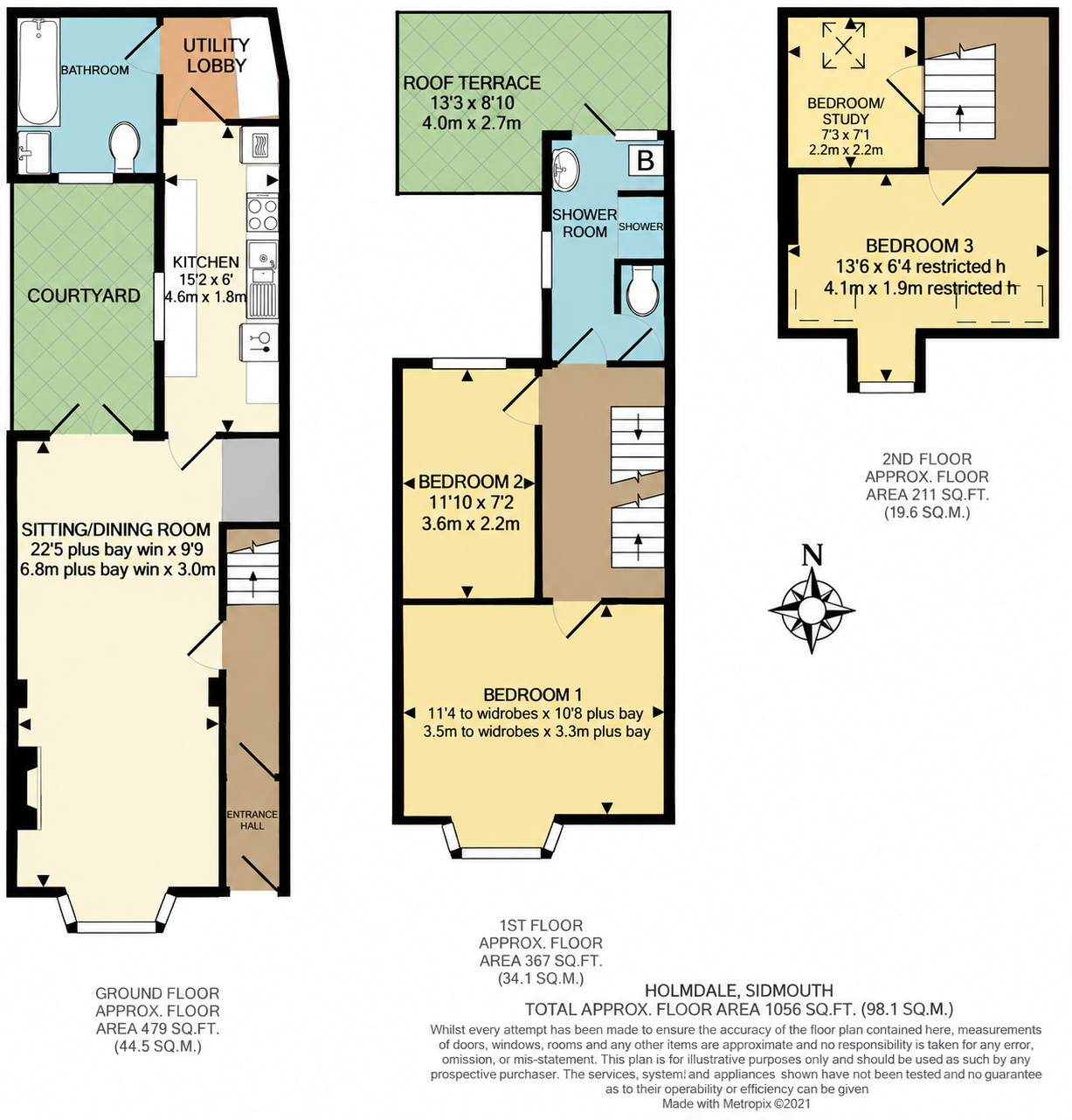 23, Holmdale, Sidmouth floorplan